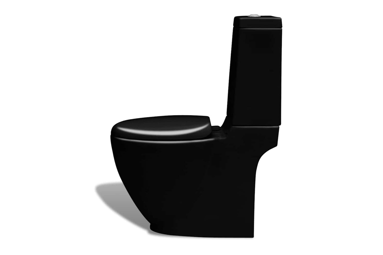 Vidaxl 270060 Stand Toilet & Bidet Set Black Ceramic-4