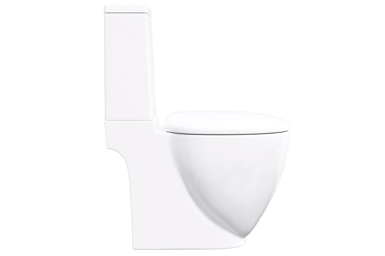 Vidaxl 240376 Ceramic Toilet Back Water Flow White-4