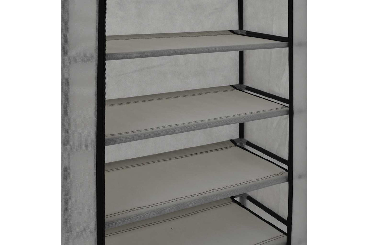 vidaXL 282430 Shoe Cabinet With Cover Grey 58x28x106cm Fabric-8