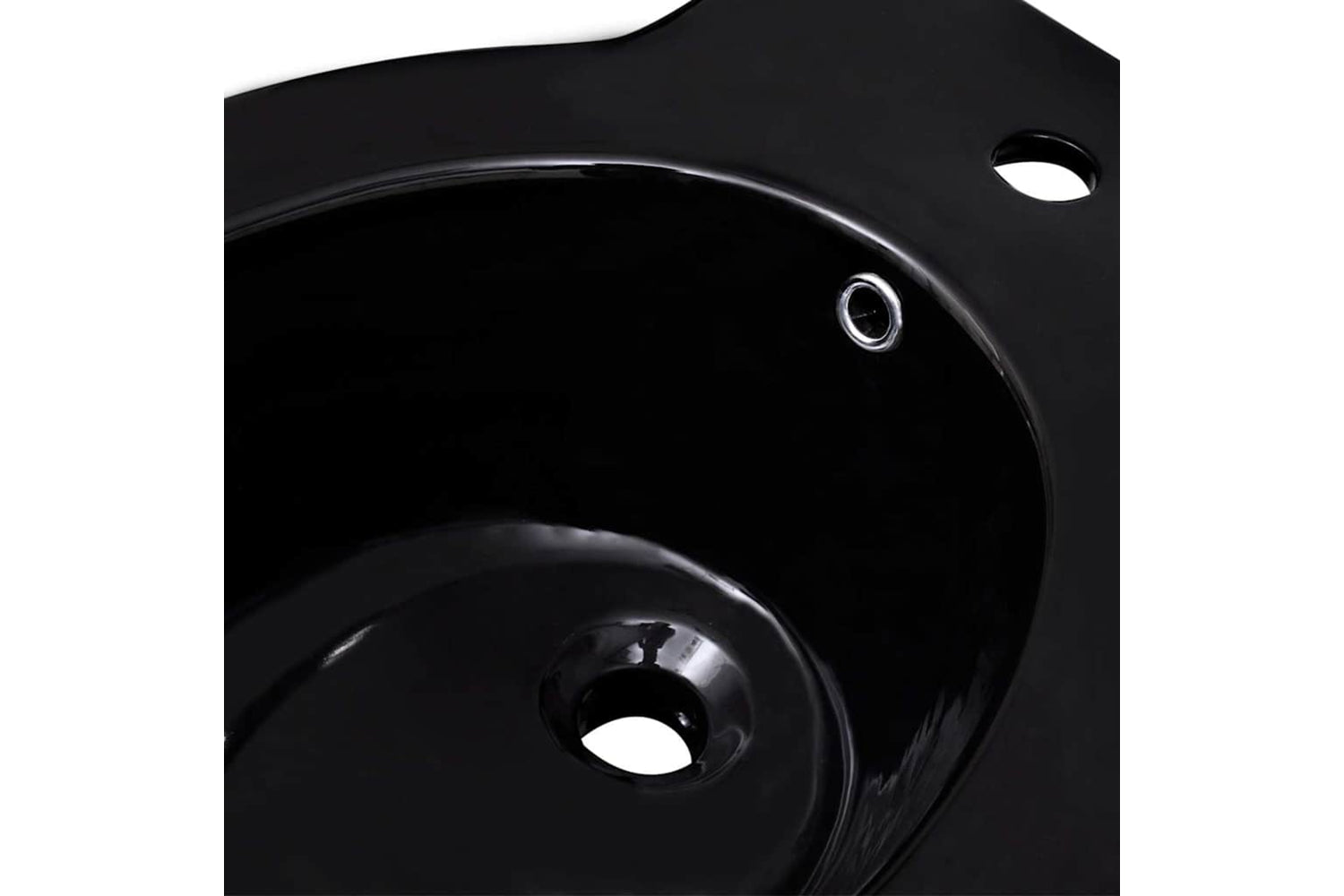 Vidaxl 140666 Round Bidet Stand Black High-quality Ceramic-5