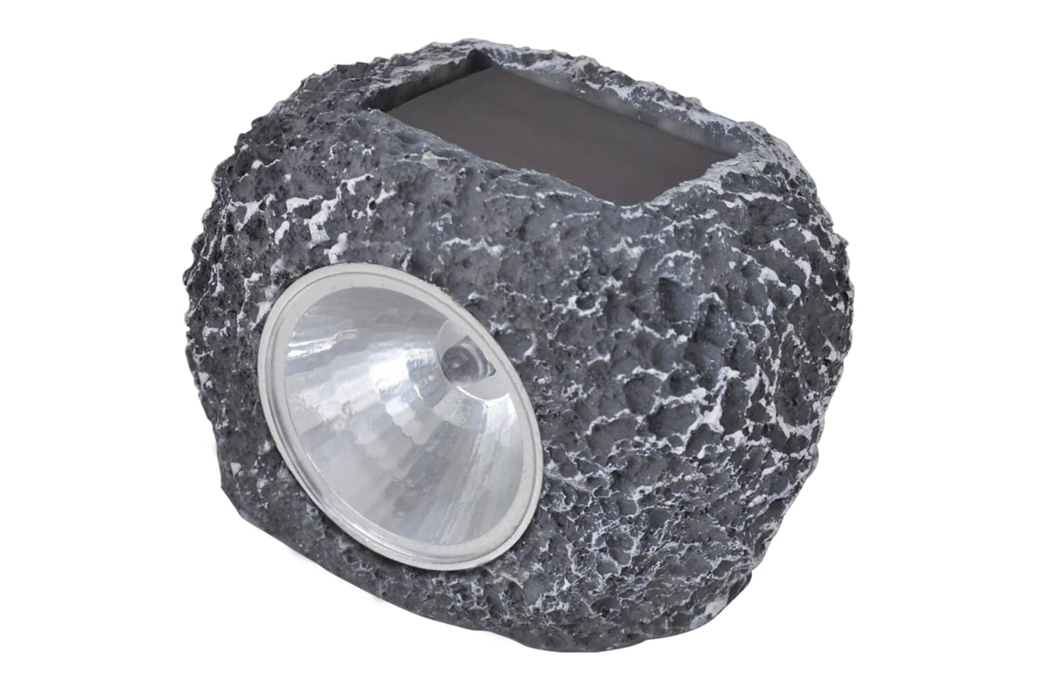 Vidaxl Outdoor Solar Powered Led Spotlight Stone Shape 12 Pcs-2