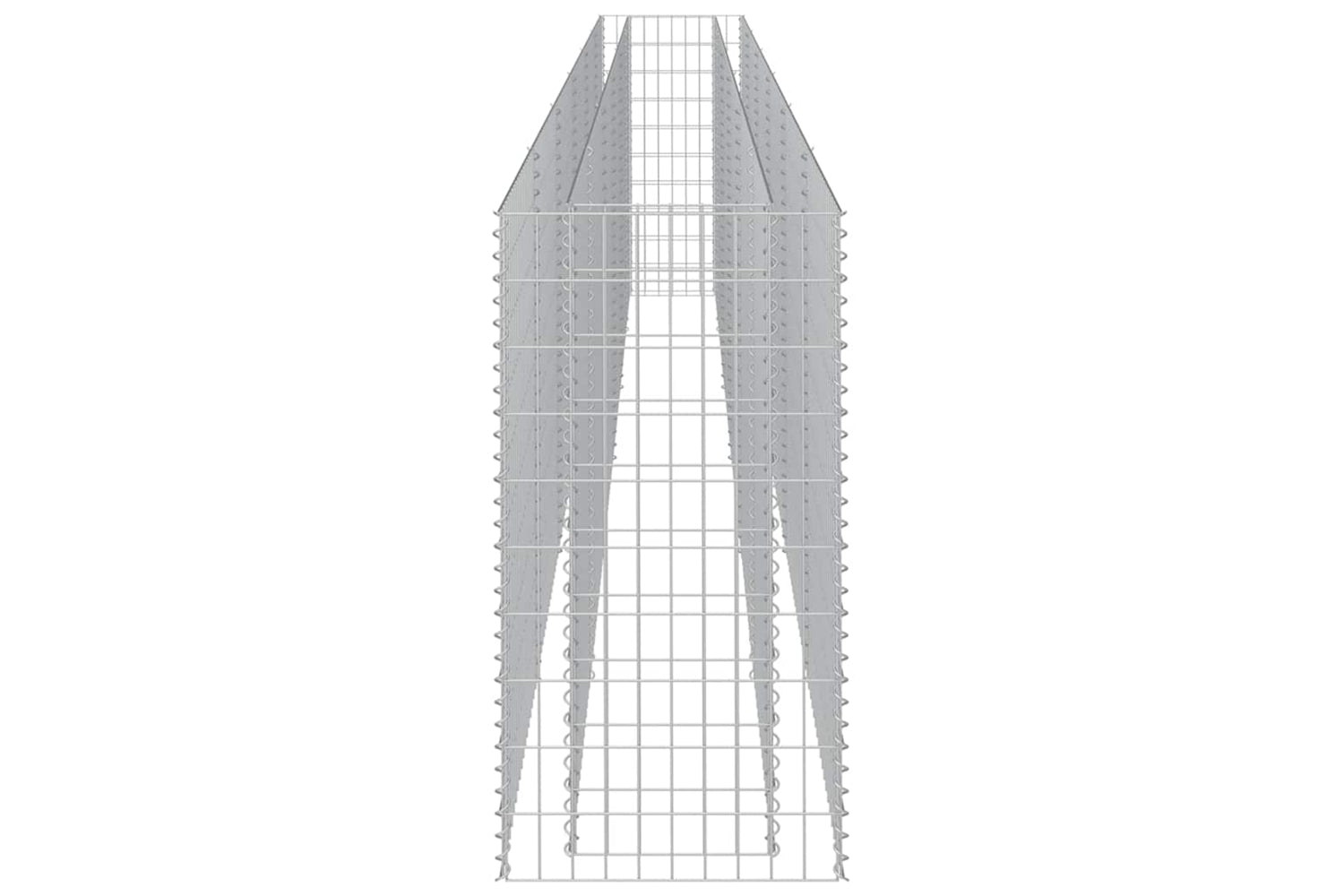 vidaXL 143566 Gabion Raised Bed Galvanised Steel 540x50x100cm-4