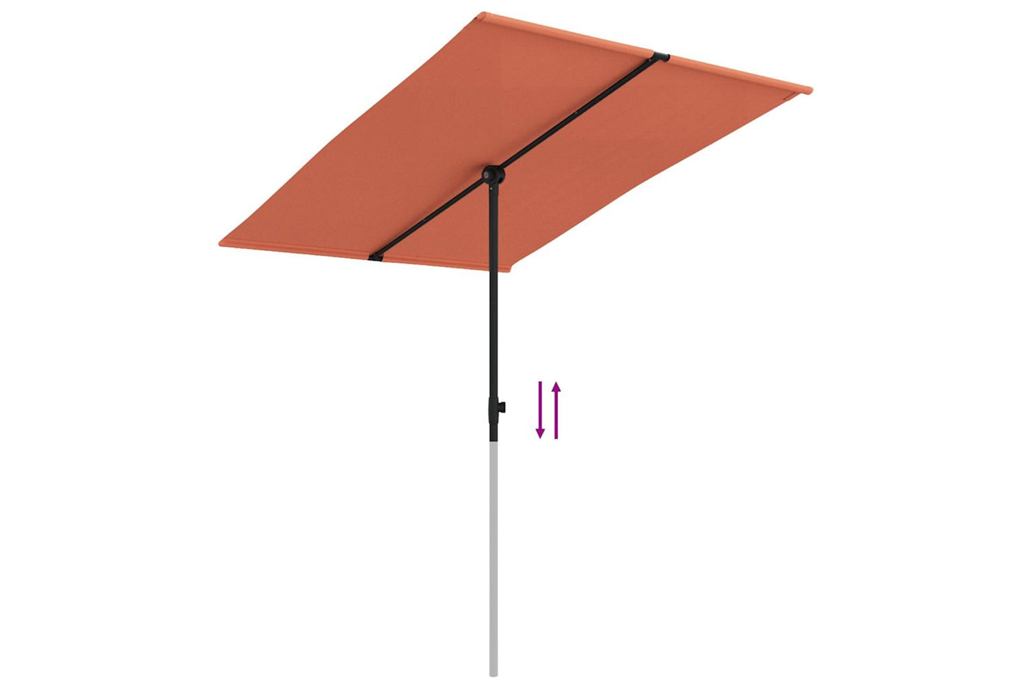 Vidaxl 47341 Outdoor Parasol With Aluminium Pole 2x1.5 M Terracotta-6
