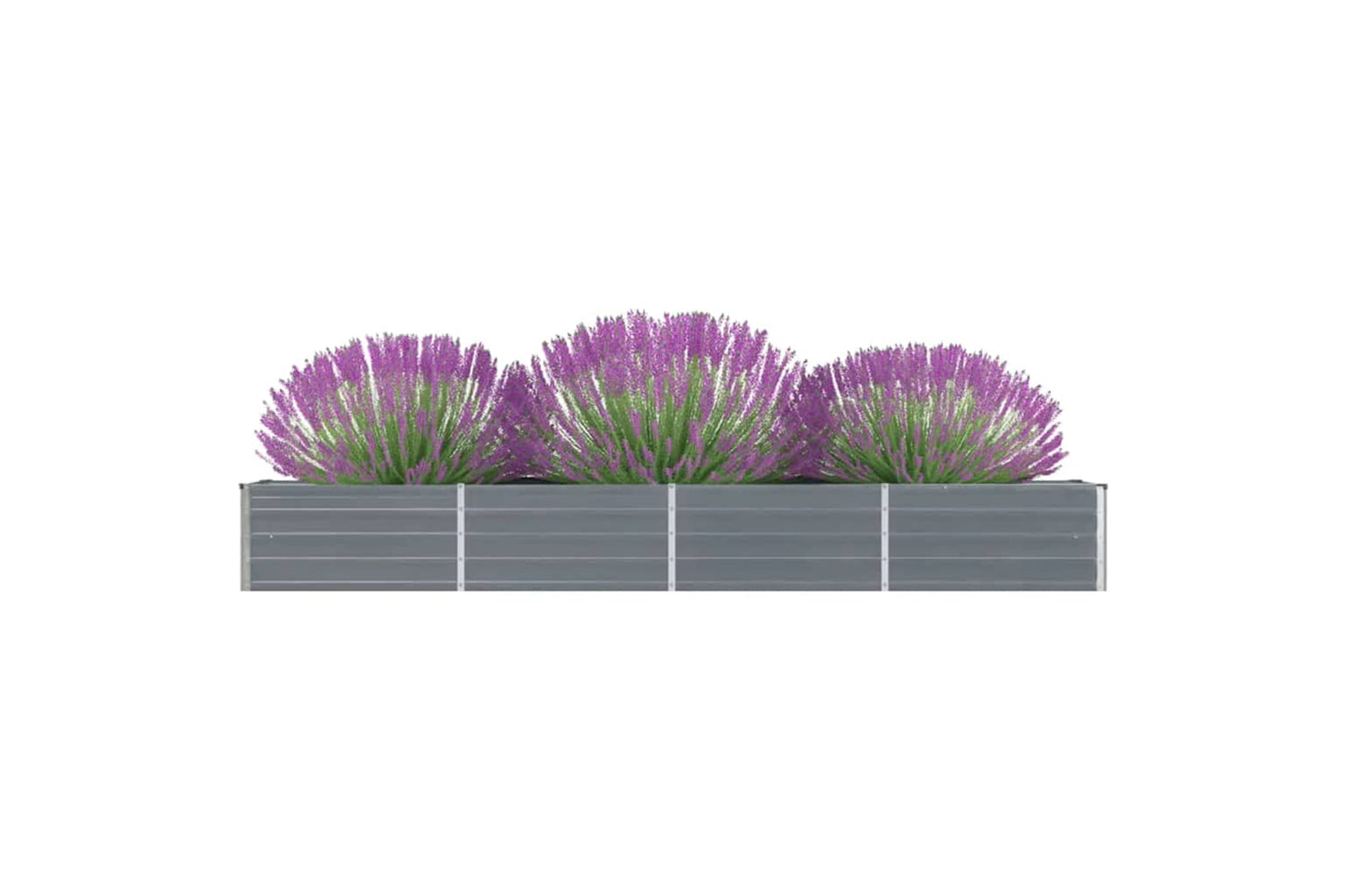vidaXL 47052 Garden Raised Bed Galvanised Steel 320x40x45cm Grey-2