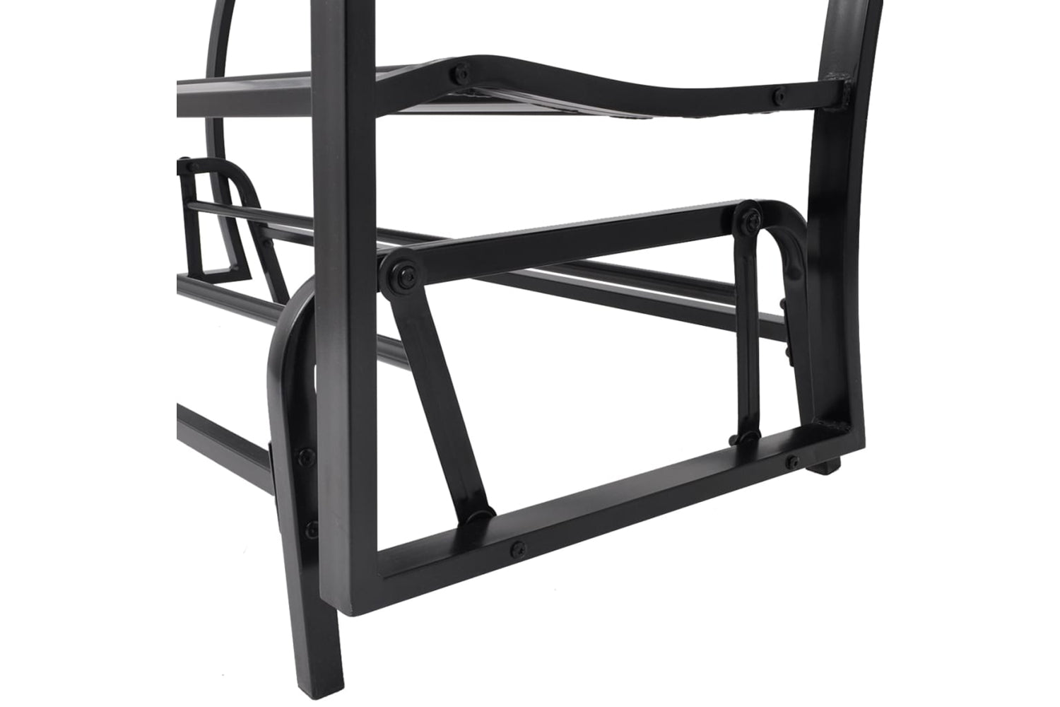 Vidaxl Swing Bench Black Steel-6