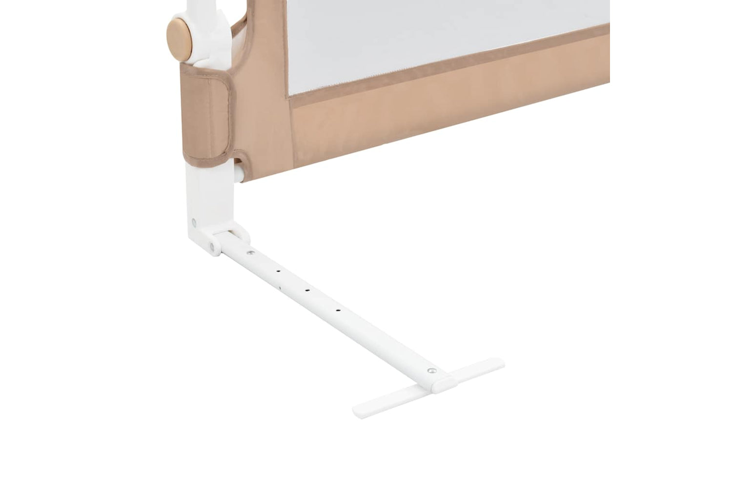 Vidaxl Toddler Safety Bed Rail Taupe 102x42 Cm Polyester-5