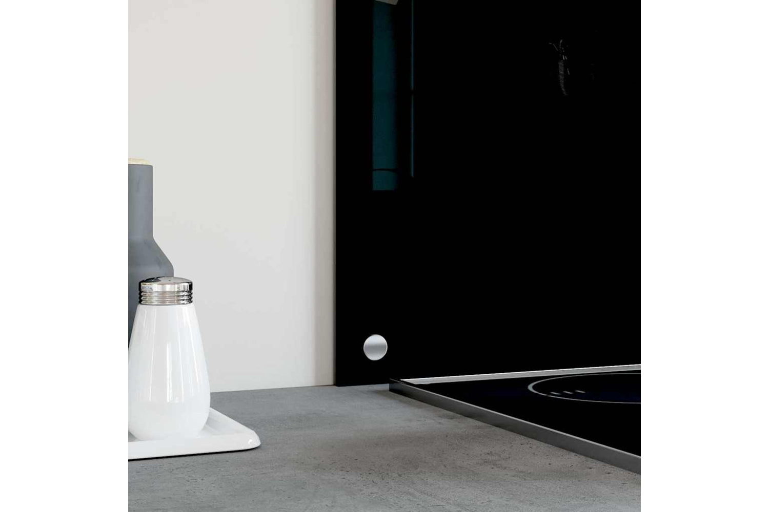 Vidaxl Kitchen Backsplash Black 70 X 50 Cm Tempered Glass-3