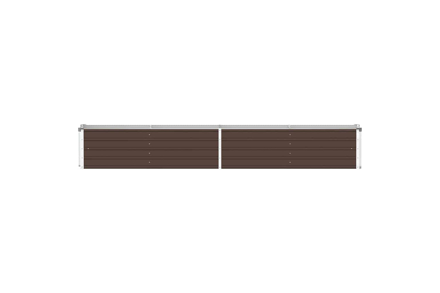 vidaXL 47054 Garden Raised Bed Galvanised Steel 320x40x45cm Brown-3