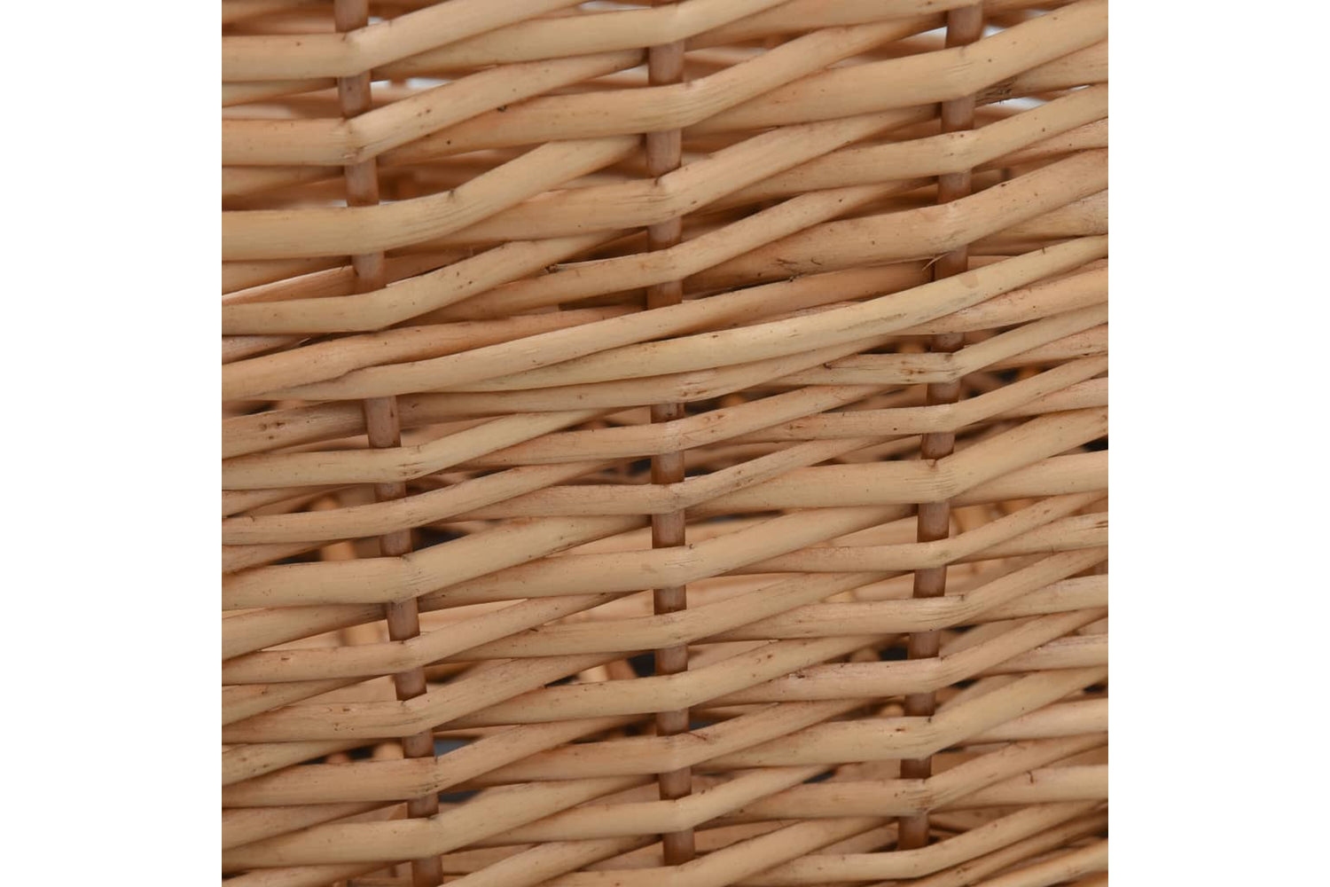 vidaXL Firewood Basket With Carrying Handles 58x42x29cm Natural Willow-7
