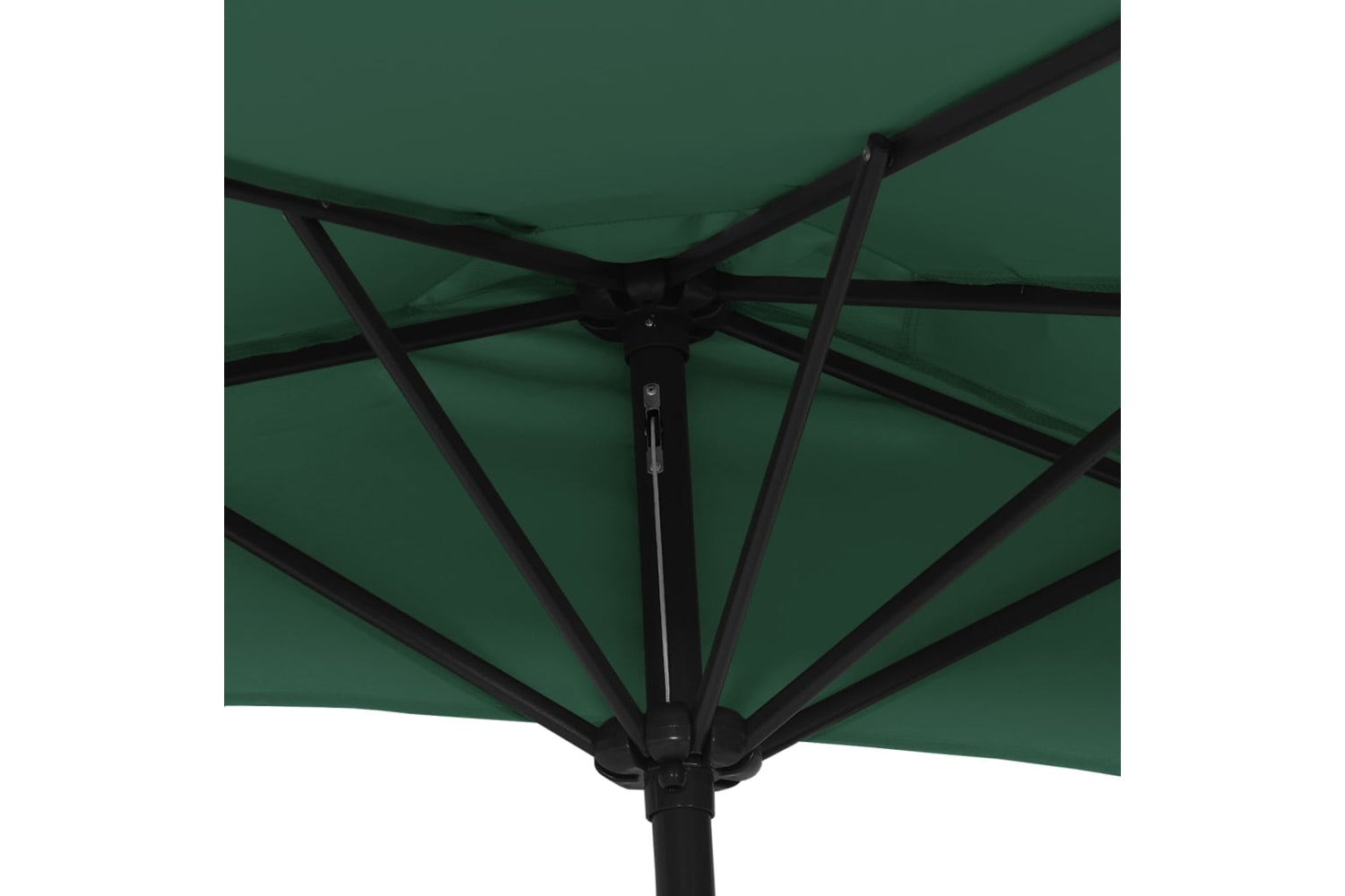 vidaXL 44588 Balcony Parasol With Aluminium Pole Green 270x144cm Half-5