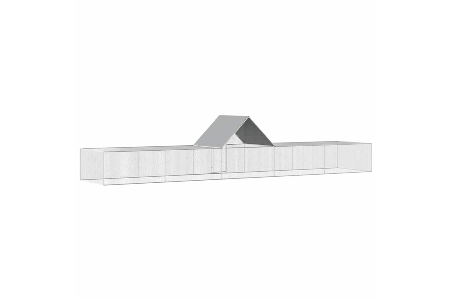 Vidaxl 144563 Chicken Coop 10x2x2 M Galvanised Steel-4