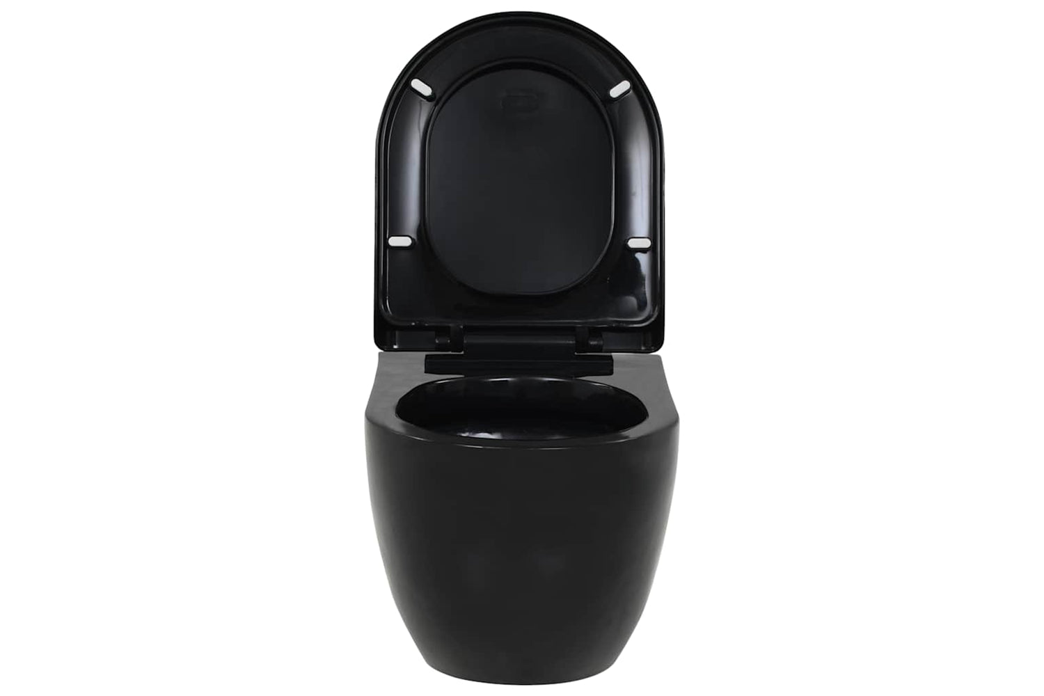 Vidaxl 143023 Wall-hung Toilet Ceramic Black-3