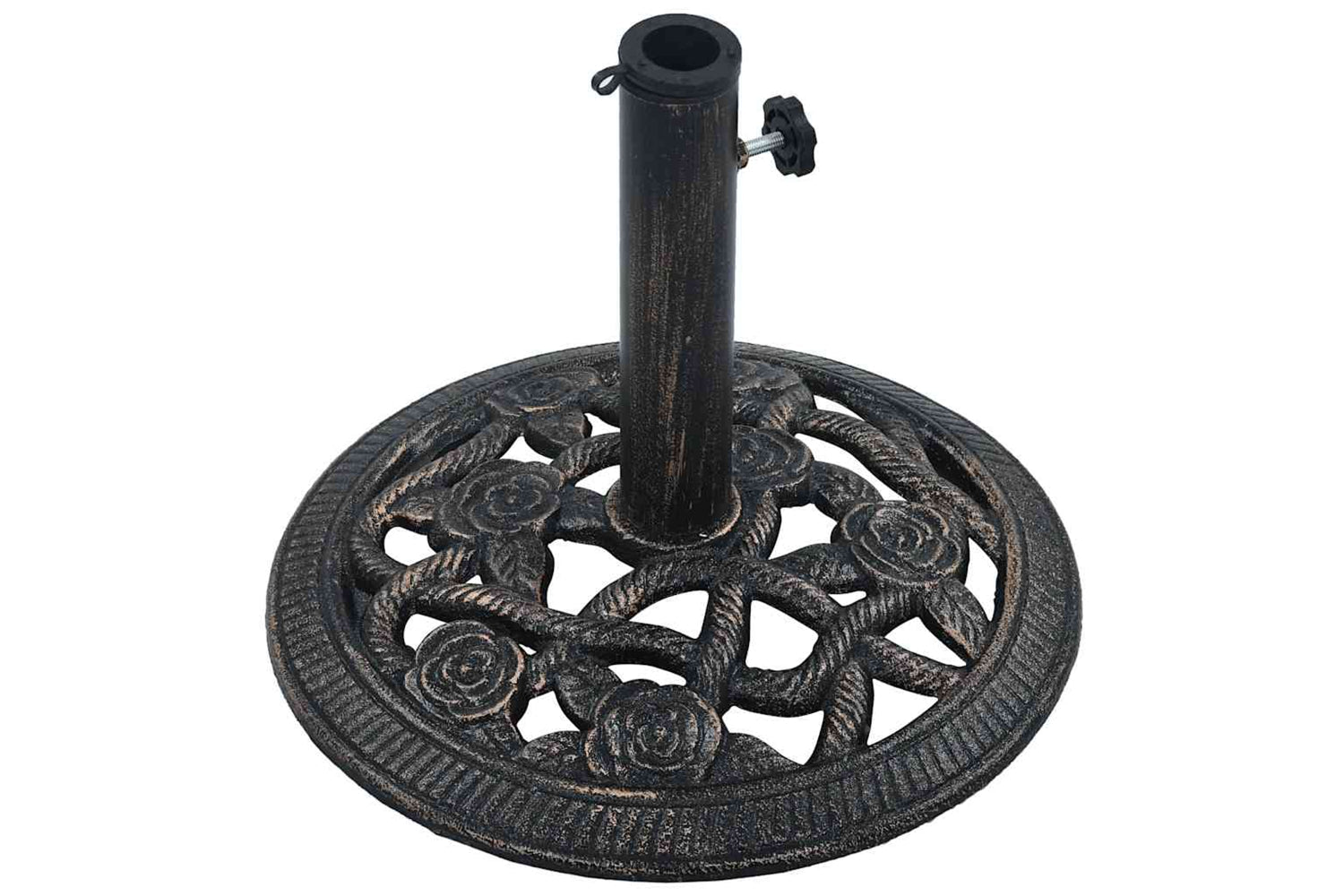 vidaXL 47865 Umbrella Base Black And Bronze 9 Kg 40cm Cast Iron-3