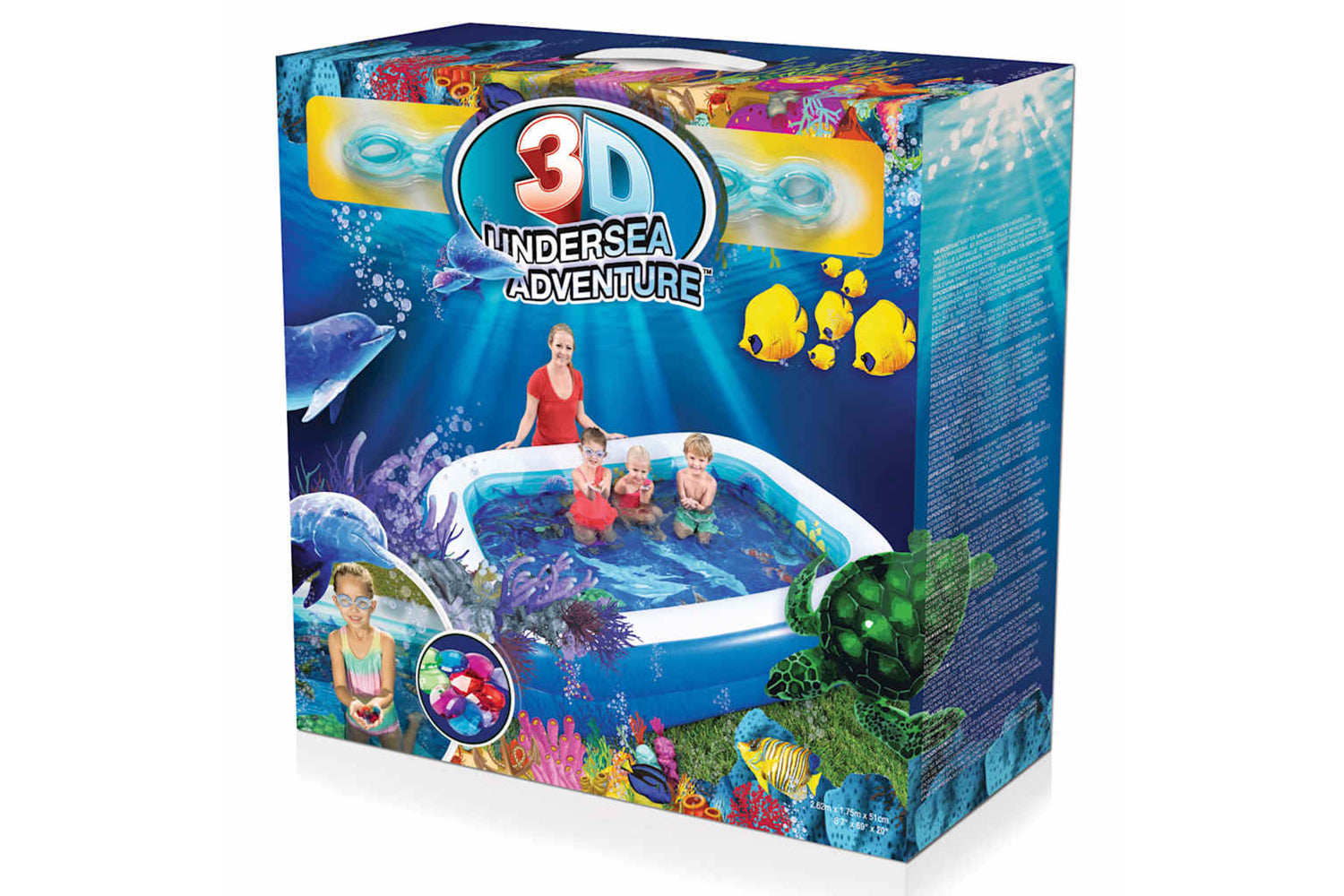 Bestway 91250 Undersea Adventure Inflatable Pool 54177-9