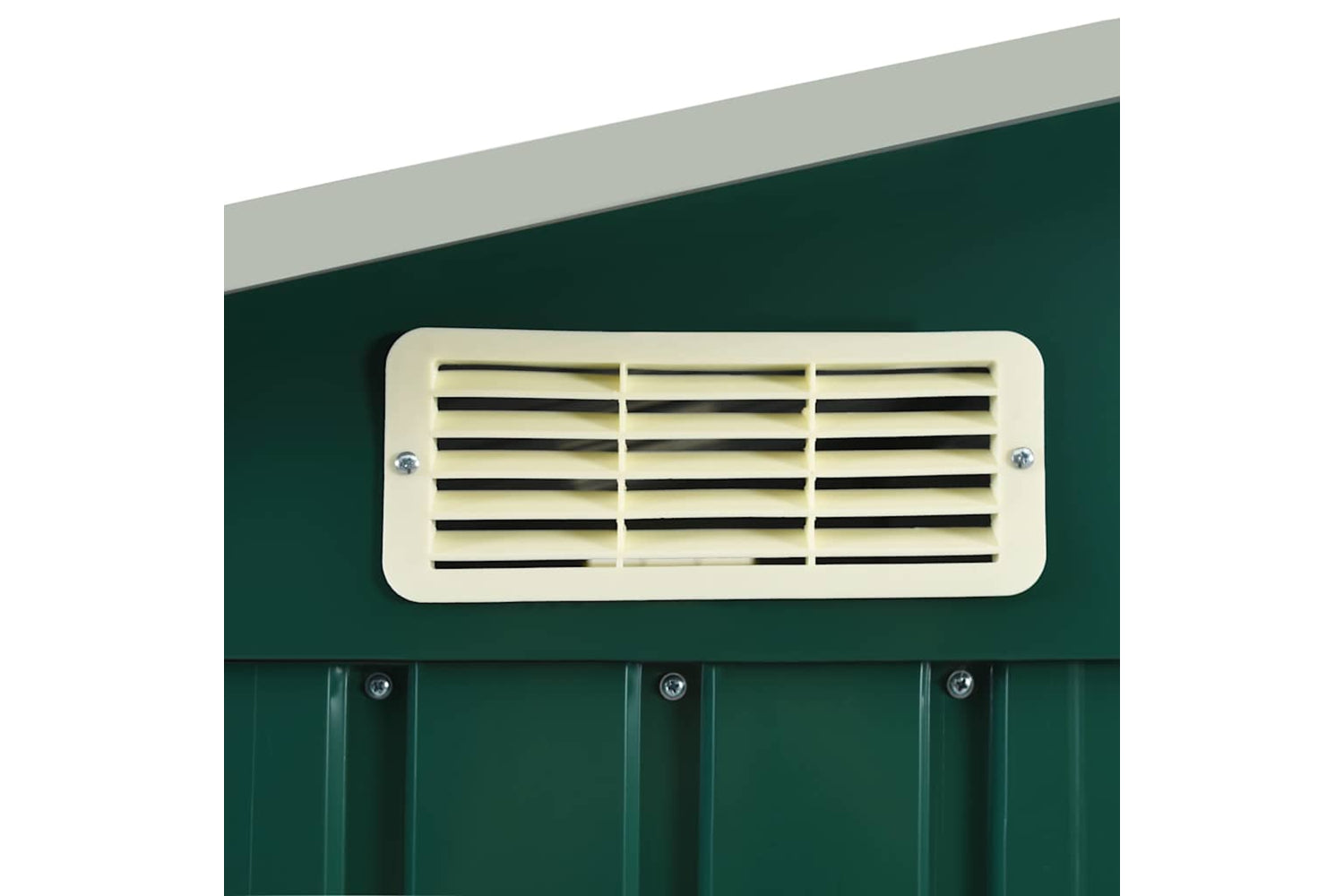vidaXL 47104 Garden Shed With Rack Green 205x130x183cm Iron-7