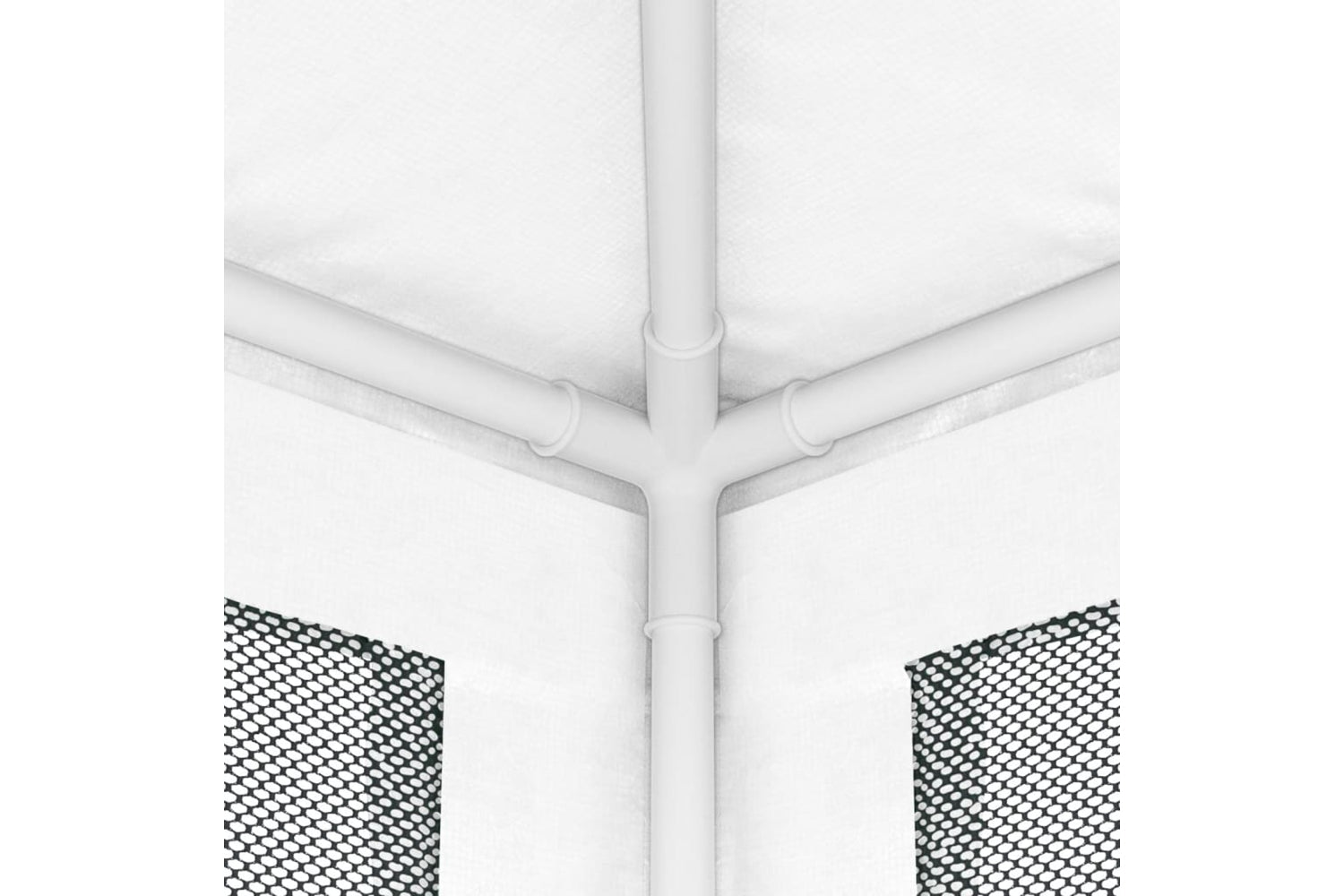 Vidaxl 48522 Party Tent With 4 Mesh Sidewalls 4x4 M White-5