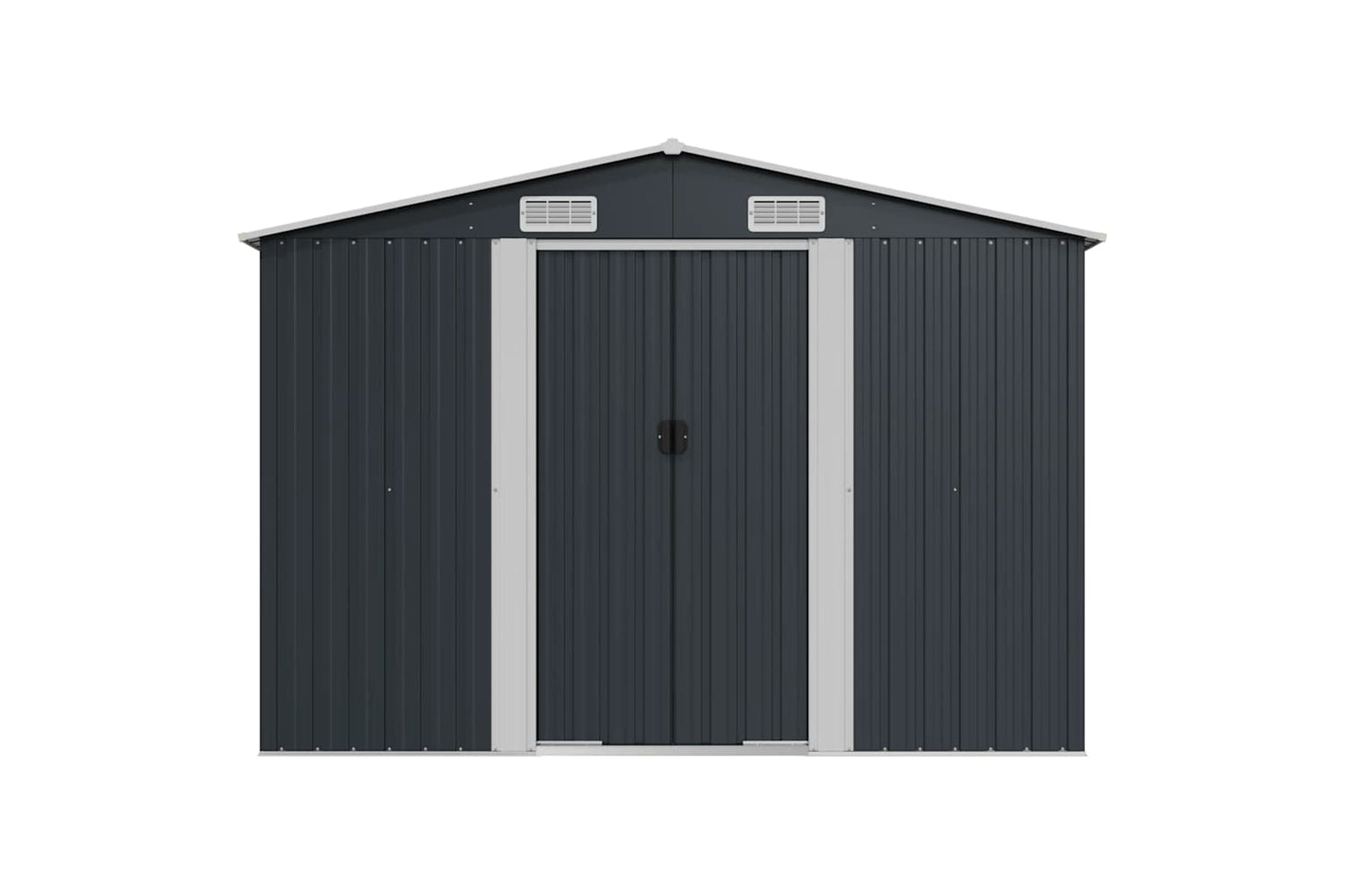 vidaXL 47034 Garden Shed Anthracite 257x779x181cm Galvanised Steel-5