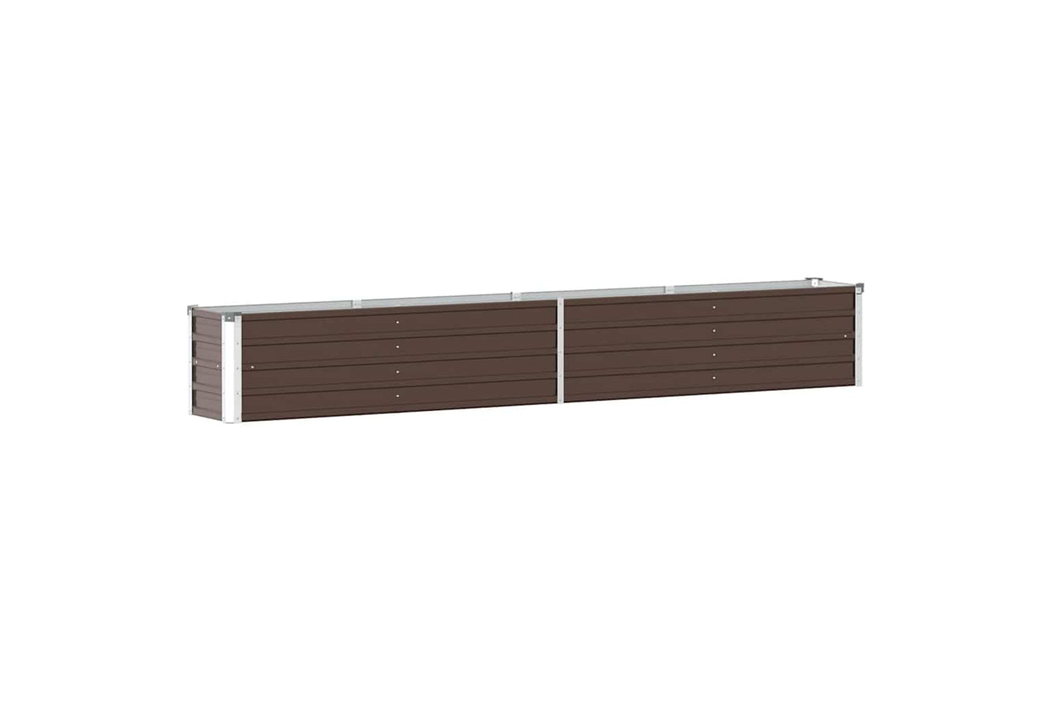 vidaXL 47054 Garden Raised Bed Galvanised Steel 320x40x45cm Brown-5