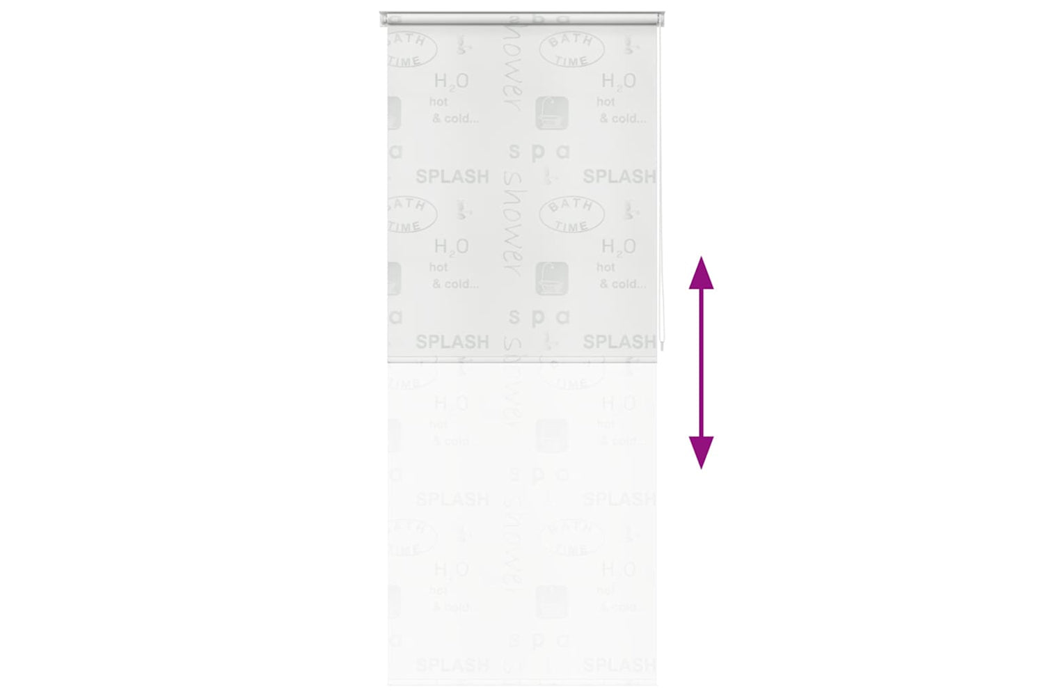 Vidaxl Shower Roller Blind 100x240 Cm Splash-4