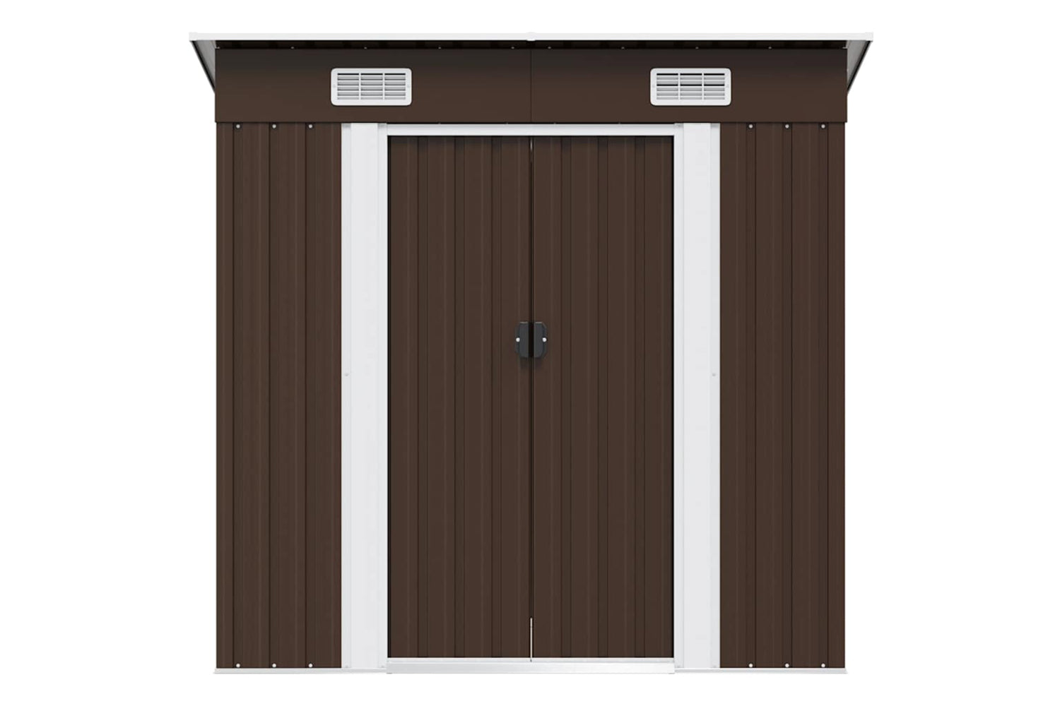 vidaXL 47027 Garden Storage Shed Brown 194x121x181cm Steel-5