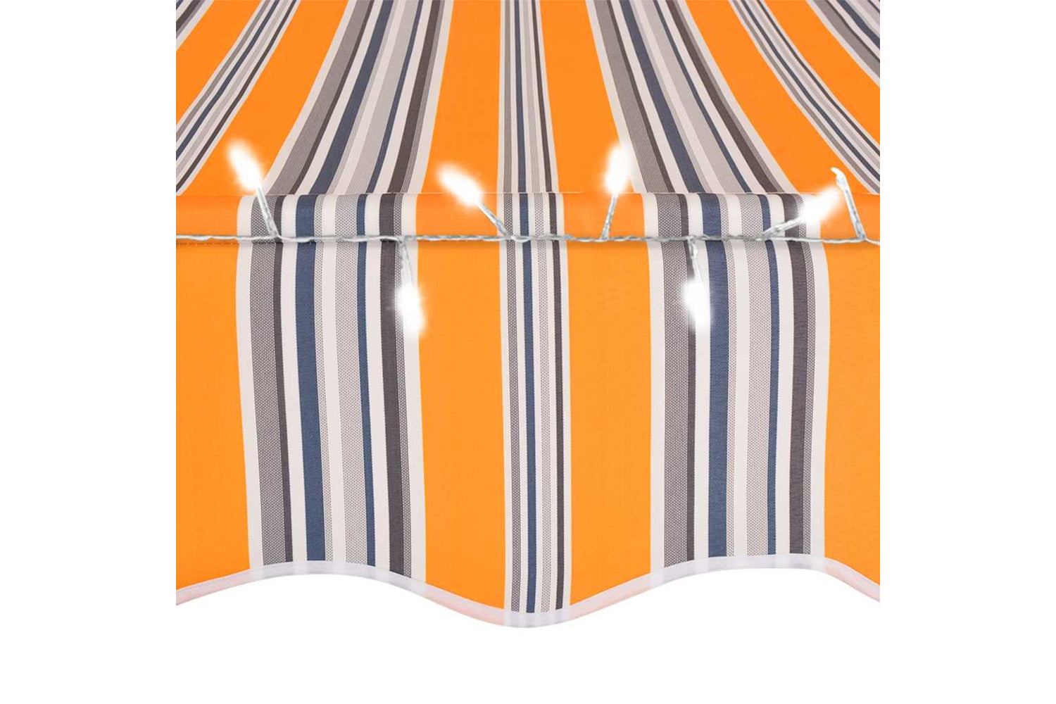 vidaXL 145850 Manual Retractable Awning With Led 200cm Yellow And Blue-5