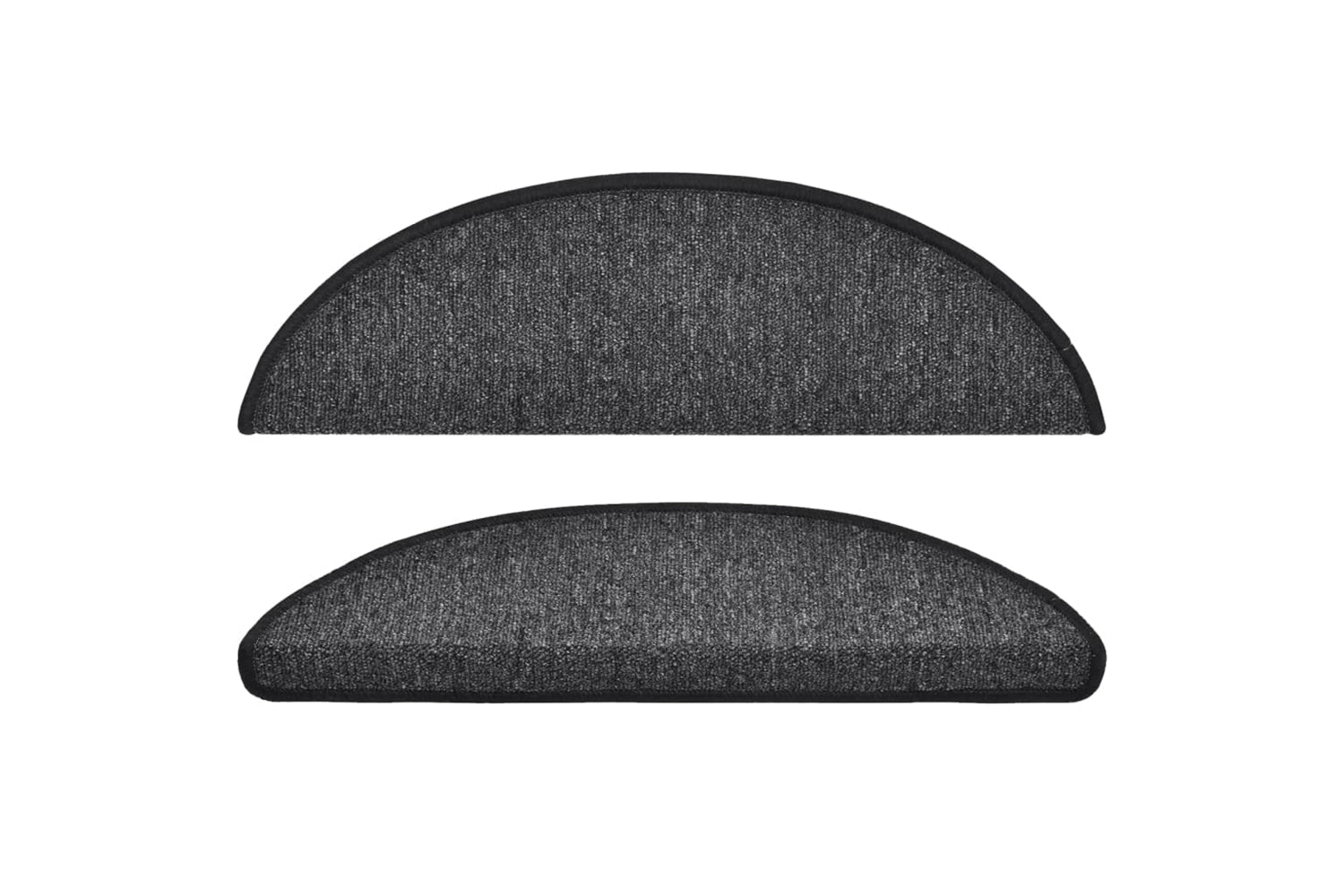 vidaXL 133876 Carpet Stair Treads 15 Pcs Anthracite 56x17x3cm-3