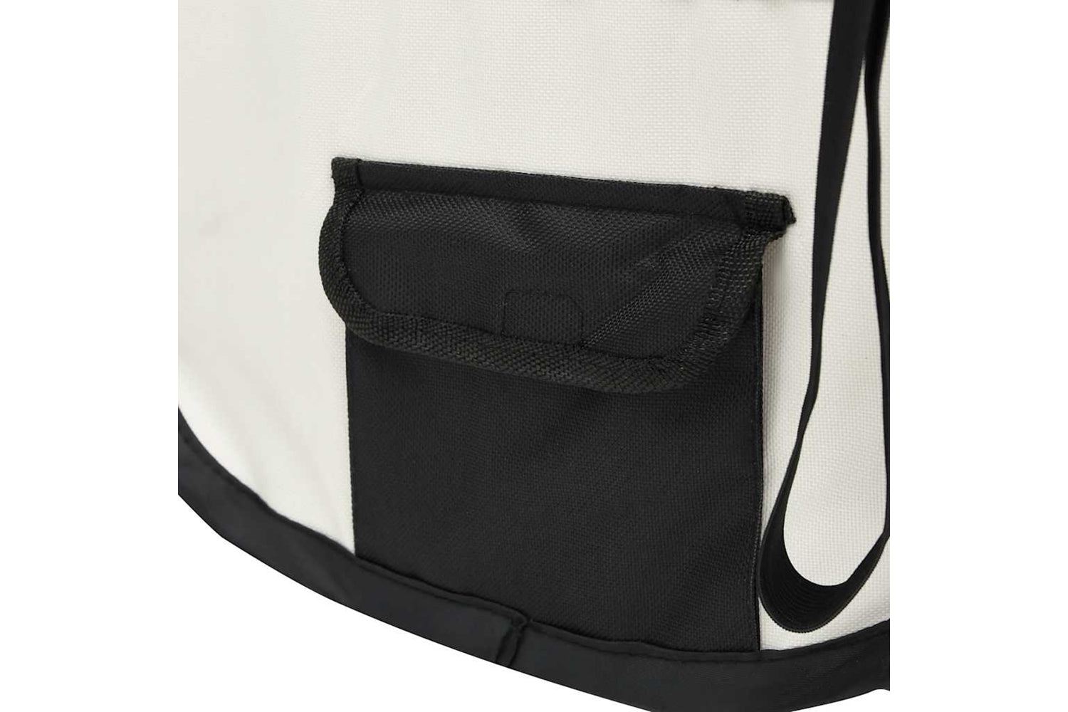 Vidaxl Foldable Dog Playpen With Carrying Bag Black 145x145x61 Cm-5