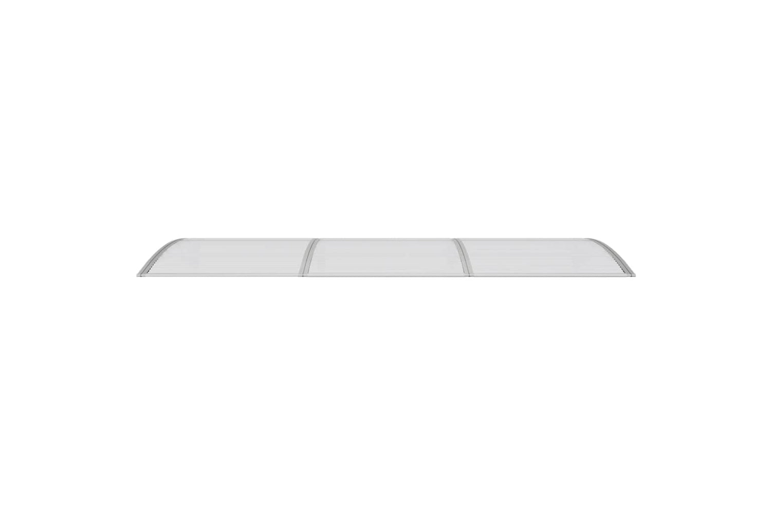 vidaXL Door Canopy Grey 300x100cm Polycarbonate-3