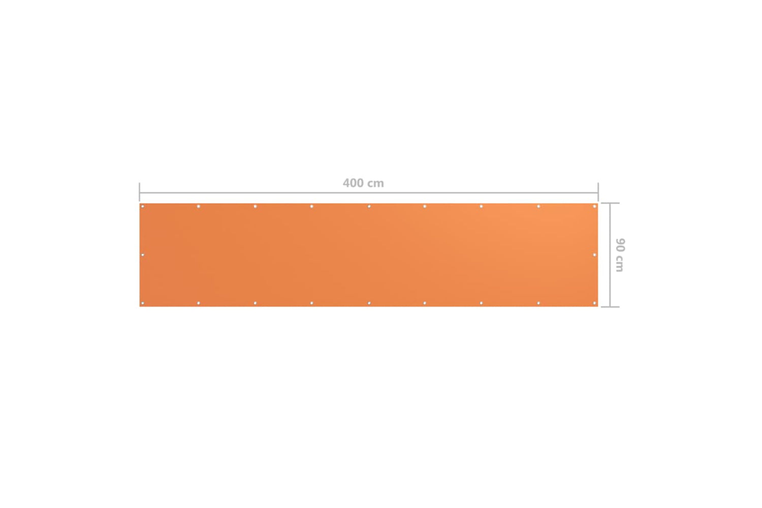 vidaXL 135049 Balcony Screen Orange 90x400cm Oxford Fabric-5