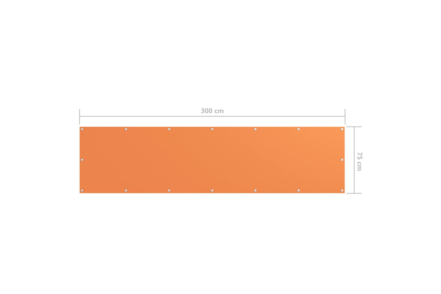 vidaXL 135044 Balcony Screen Orange 75x300cm Oxford Fabric-5