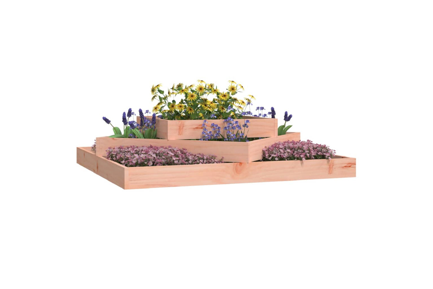 vidaXL 823890 Planter 112x112x27cm Solid Wood Douglas-2
