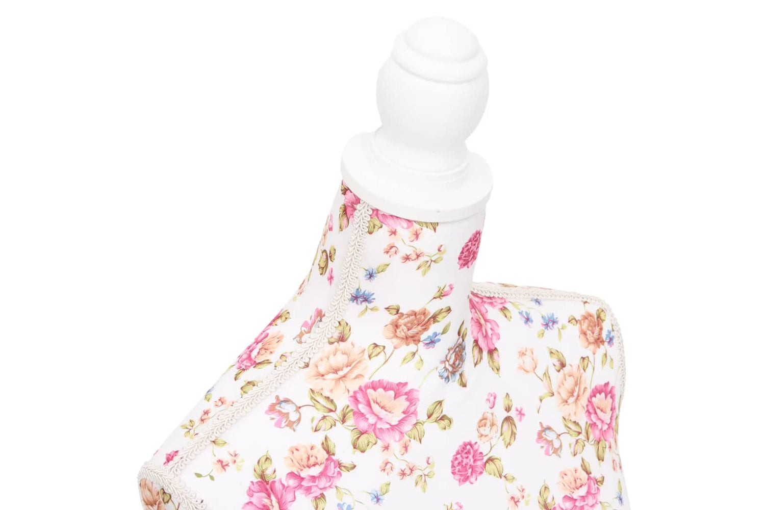 Vidaxl 30030 Ladies Bust Display Mannequin Cotton White With Rose-5