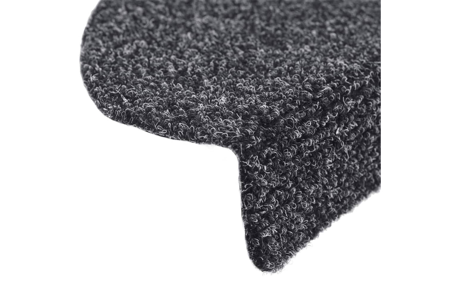 Vidaxl 132697 15pcs Self-adhesive Stair Mats Needle Punch 65x21x4cm Dark Grey-5