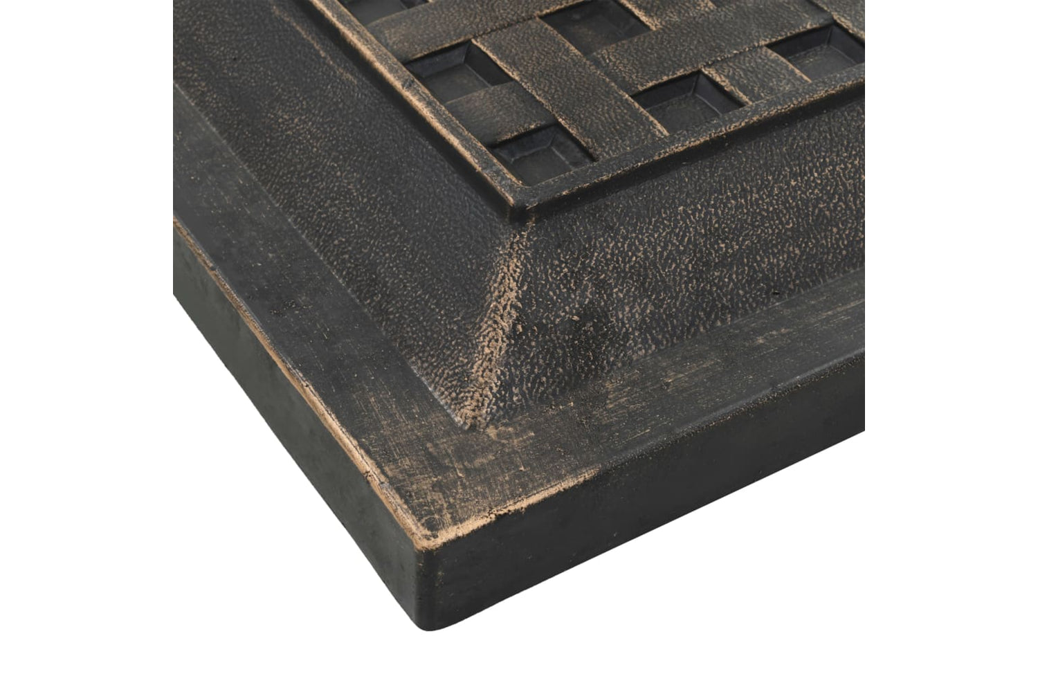 Vidaxl 45207 Parasol Base Square Polyresin 12 Kg Bronze-4
