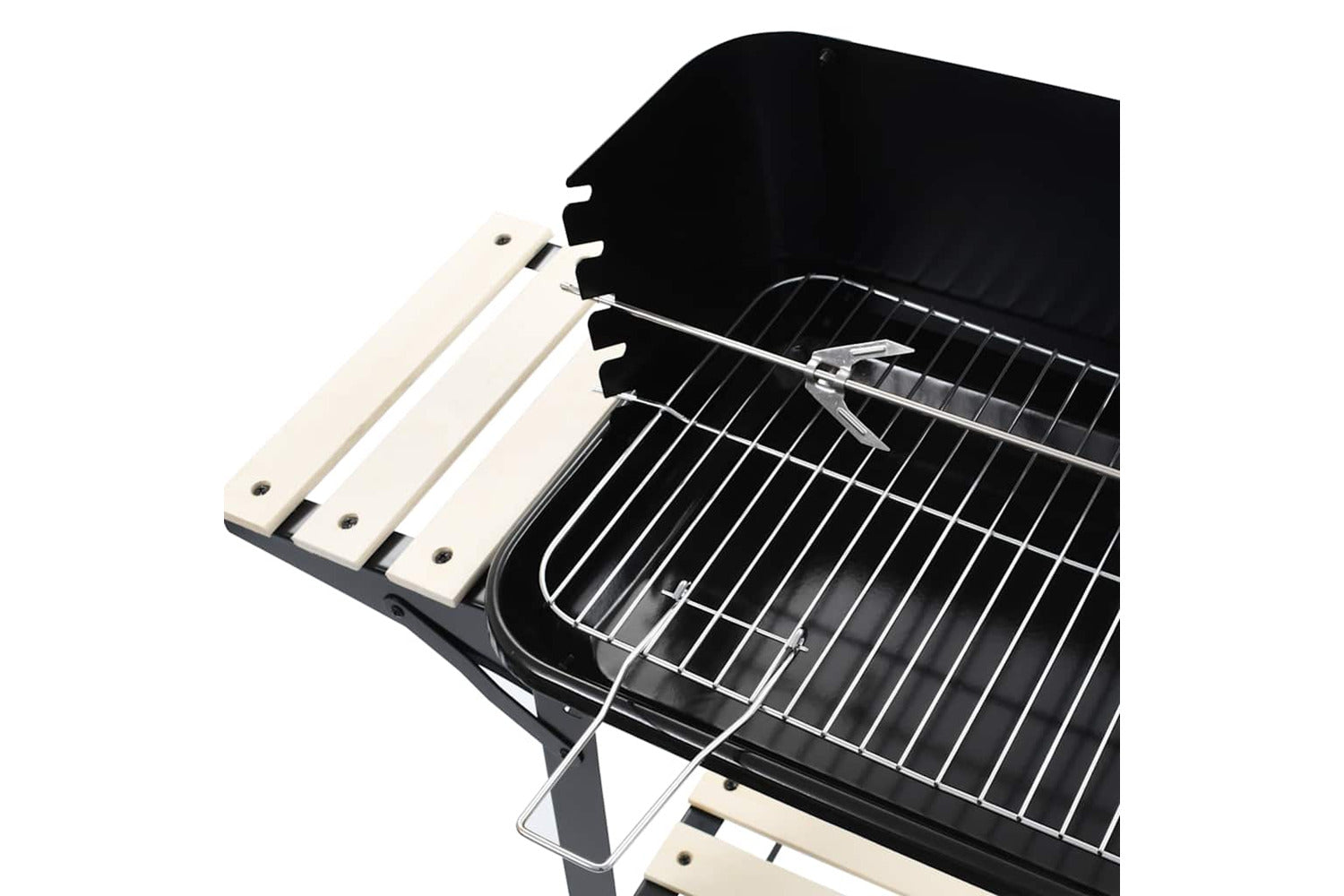 Vidaxl Charcoal Bbq Stand With Wheels-6