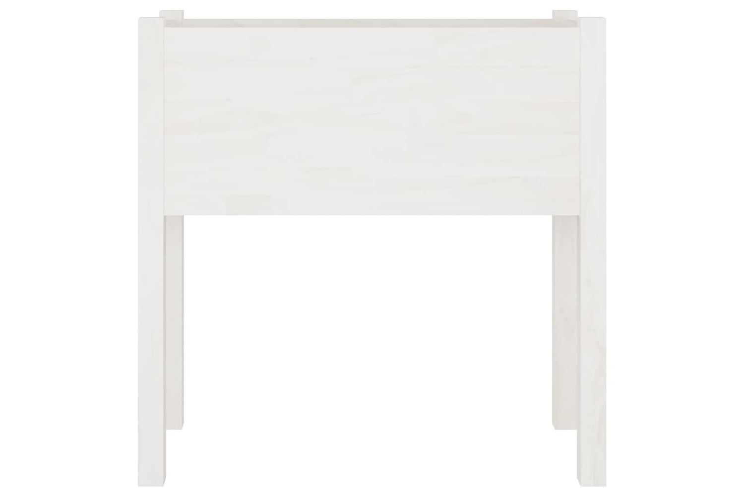 vidaXL 810821 Garden Planter White 70x31x70cm Solid Pinewood-2