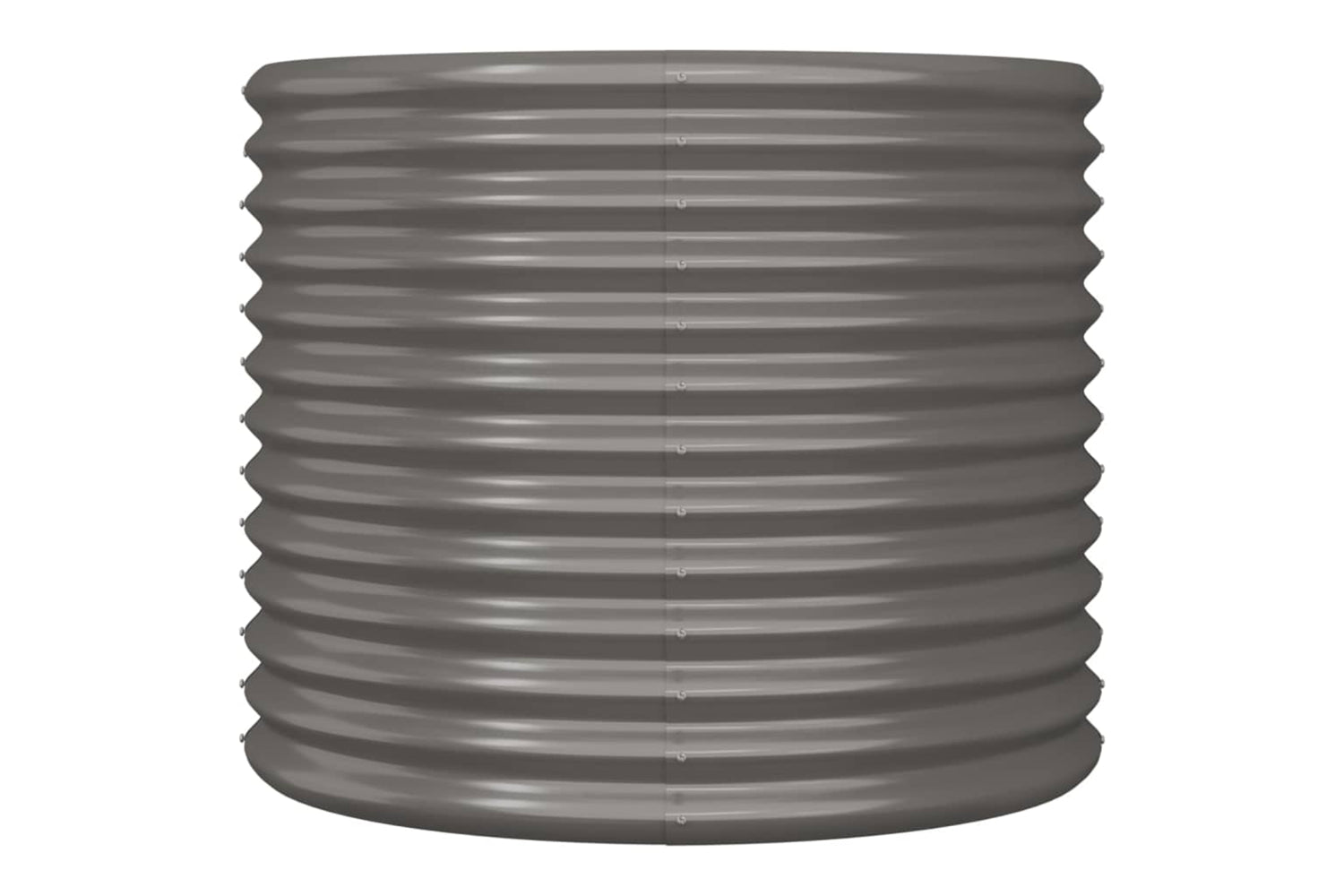 vidaXL 318859 Garden Planter Powder-coated Steel 80x80x68cm Grey-2