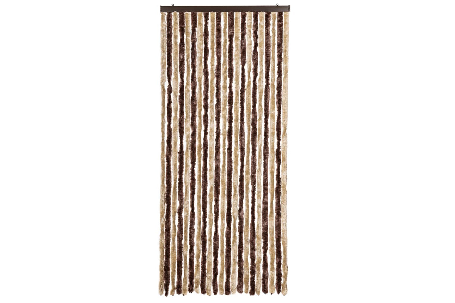 vidaXL Insect Curtain Beige And Light Brown 90x200cm Chenille-2