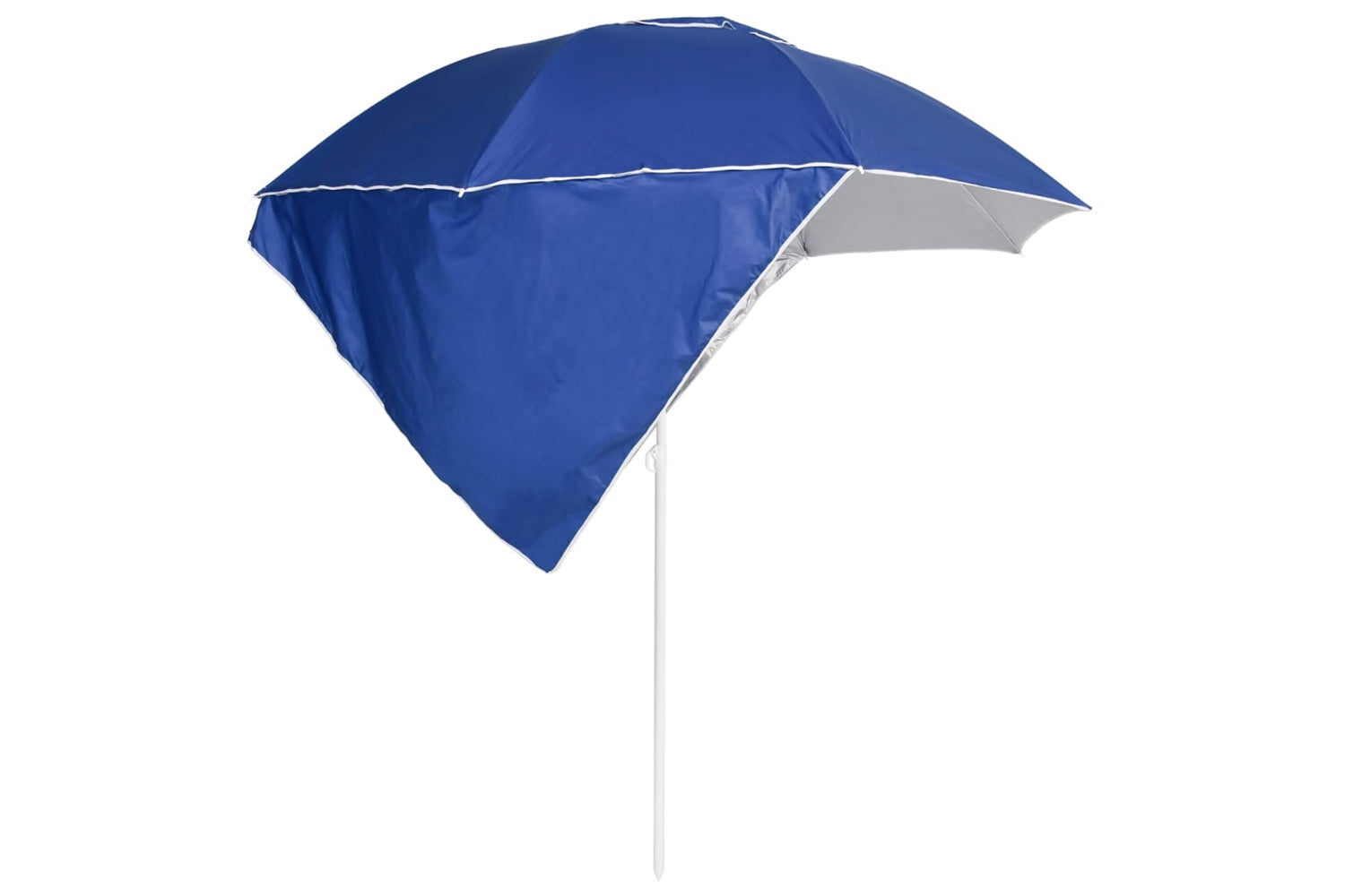 vidaXL 318837 Beach Umbrella With Side Walls Blue 215cm-3