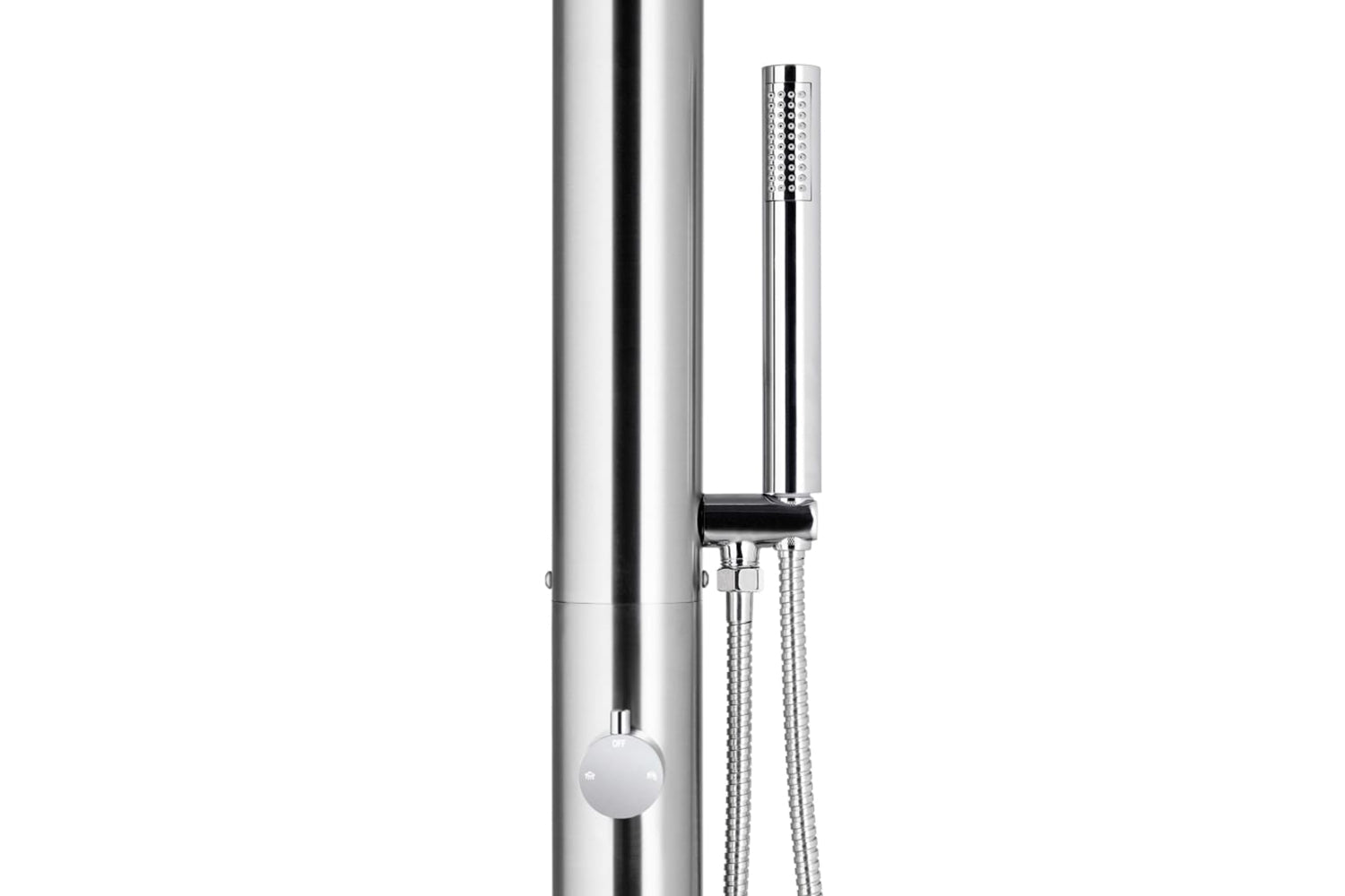 vidaXL 3070785 Garden Shower With Grey Base 225cm Stainless Steel-7