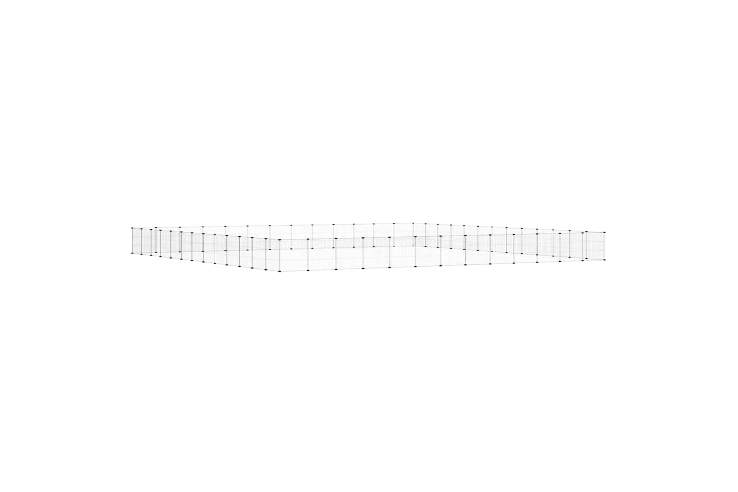vidaXL 3114029 52-panel Pet Cage With Door Black 35x35cm Steel-2