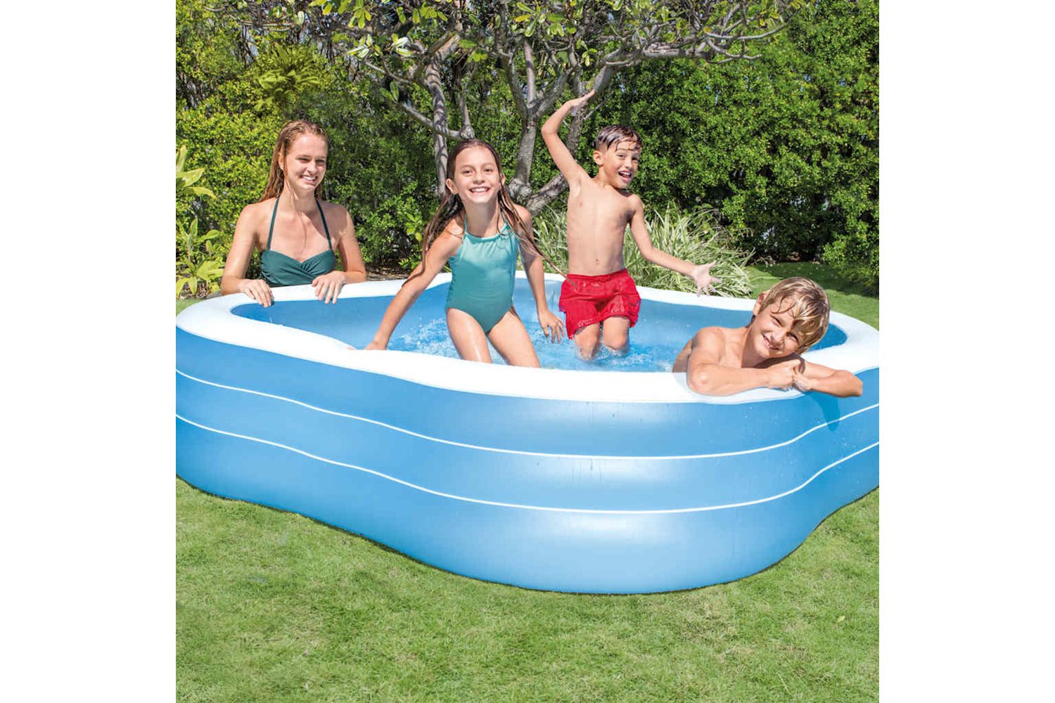 Intex 91528 Intex Swim Center Pool Beach Wave 229x229x56 Cm 57495np-3