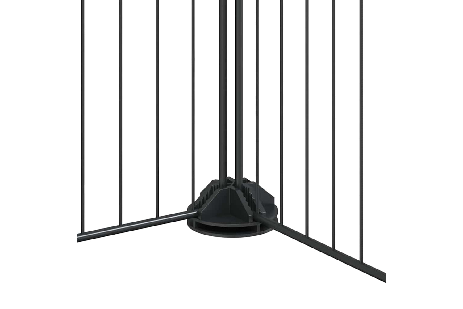 vidaXL 171625 8-panel Pet Cage With Door Black 35x35cm Steel-6