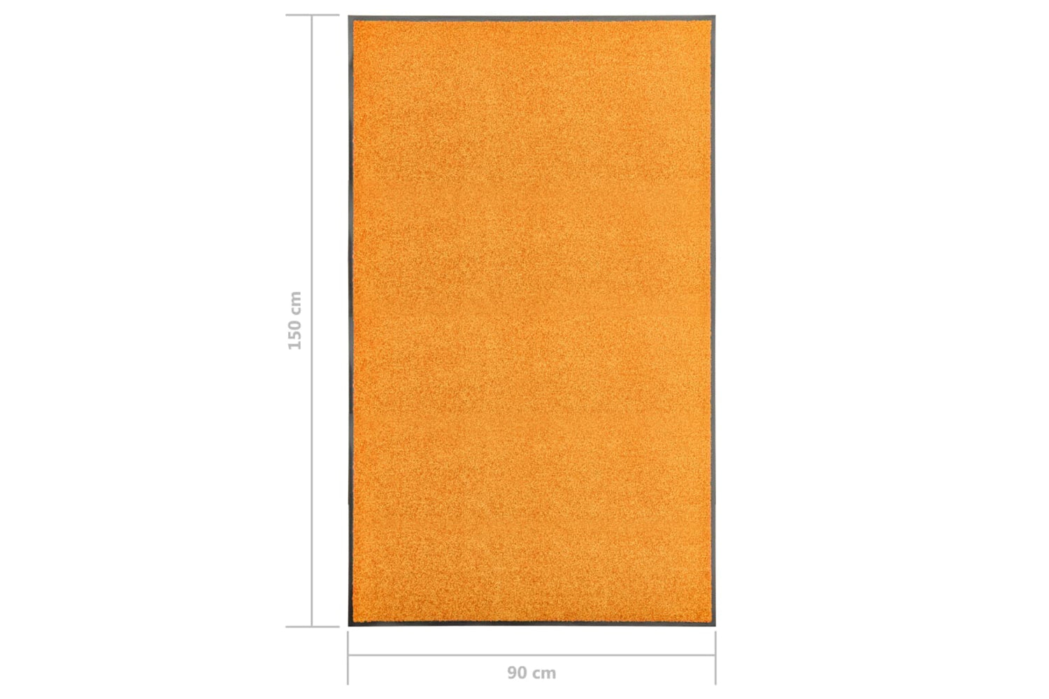 vidaXL 323455 Doormat Washable Orange 90x150cm-6