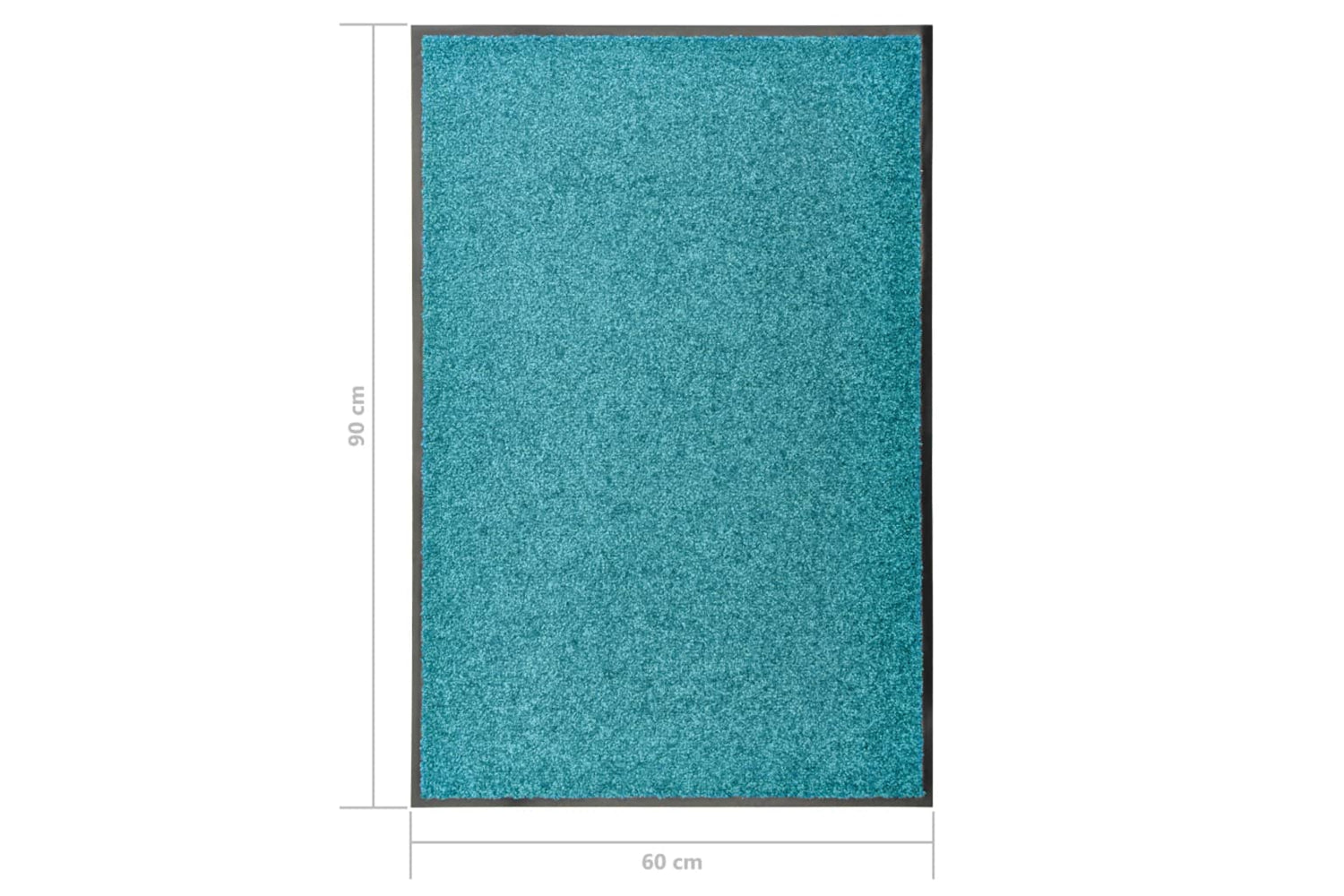 vidaXL 323458 Doormat Washable Cyan 60x90cm-6