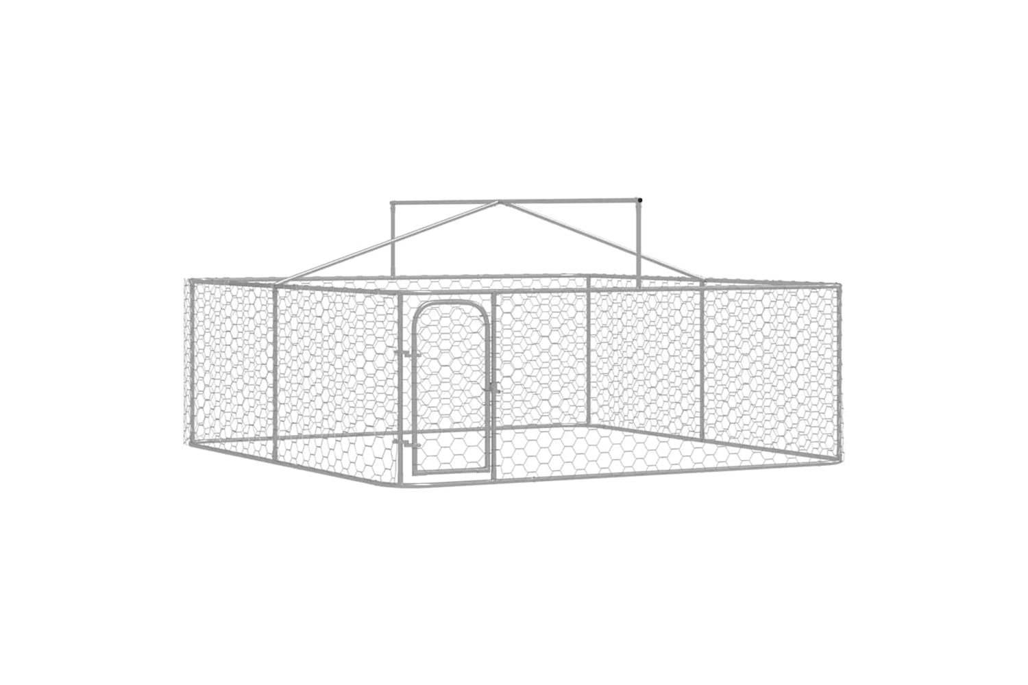 Vidaxl Outdoor Dog Kennel With Roof 300x300x150 Cm-6
