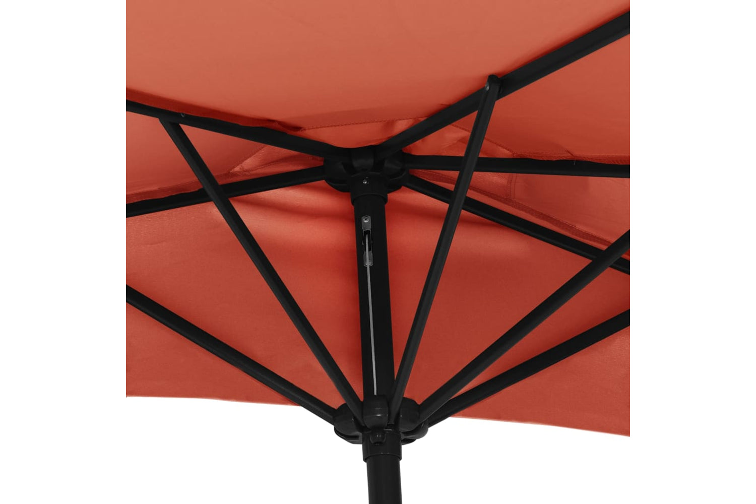 vidaXL 312499 Balcony Parasol With Aluminium Pole Terracotta 270x144x222cm Half-5