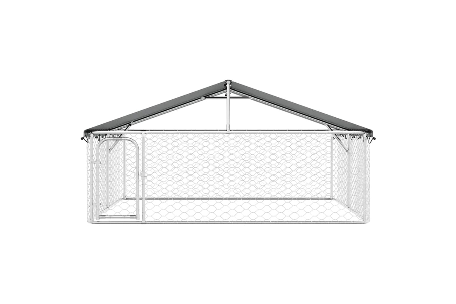 Vidaxl Outdoor Dog Kennel With Roof 300x300x150 Cm-5