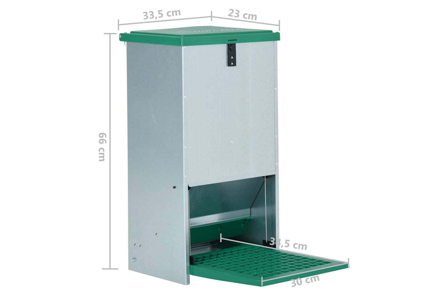 Vidaxl 171447 Feedomatic Automatic Poultry Feeder With Treadle 20 Kg-8