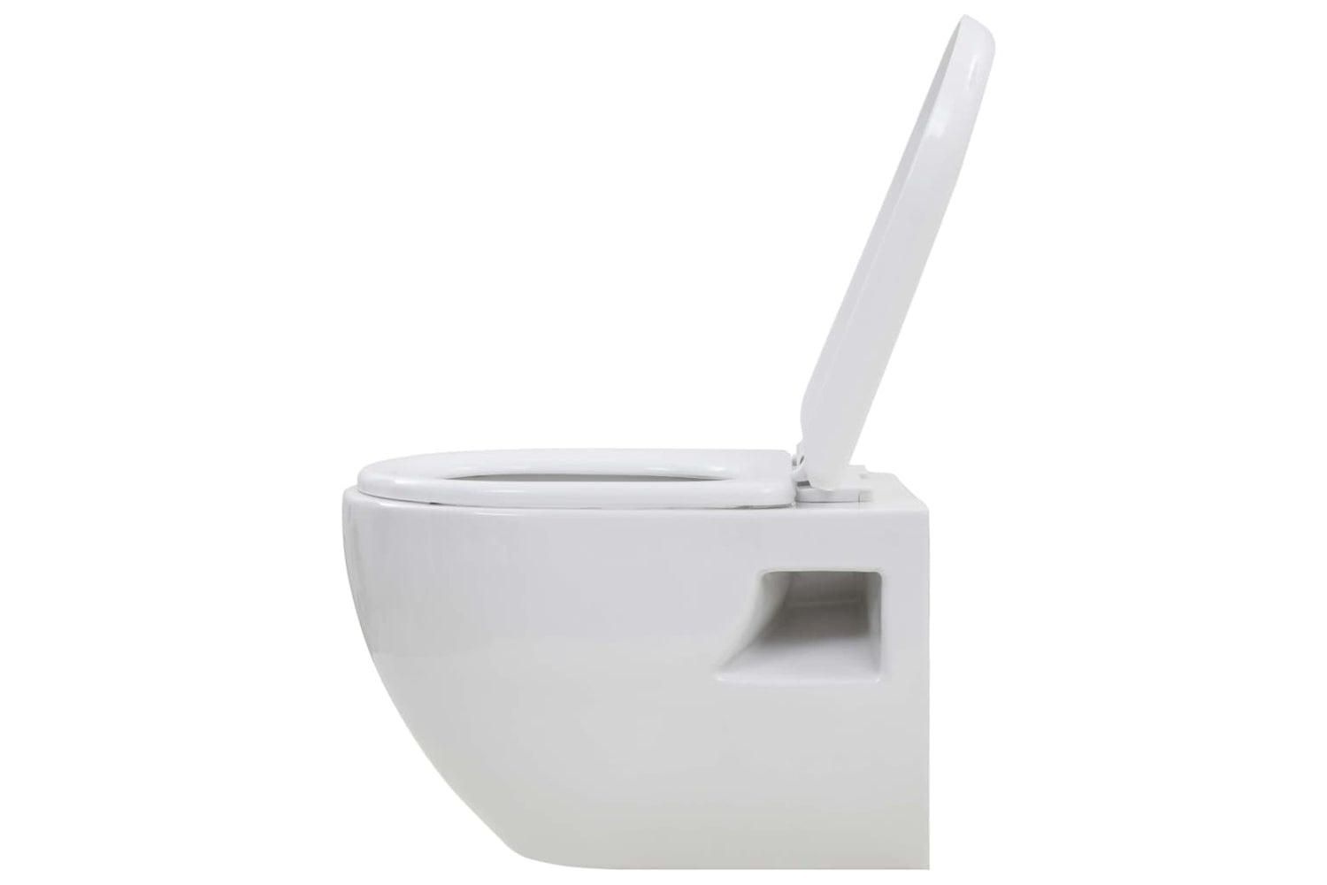 Vidaxl 3082092 Wall-hung Toilet With Concealed High Cistern Ceramic-7